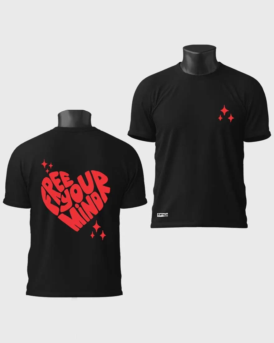 Mens Regular Tshirt Funky Mind Free Your Mind