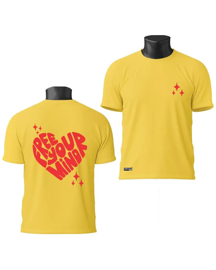 Mens Regular Tshirt Funky Mind Free Your Mind