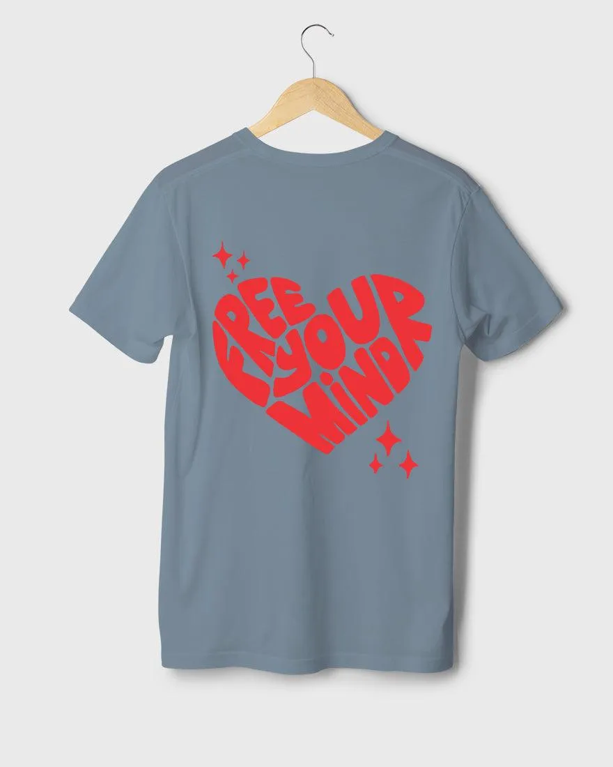 Mens Regular Tshirt Funky Mind Free Your Mind