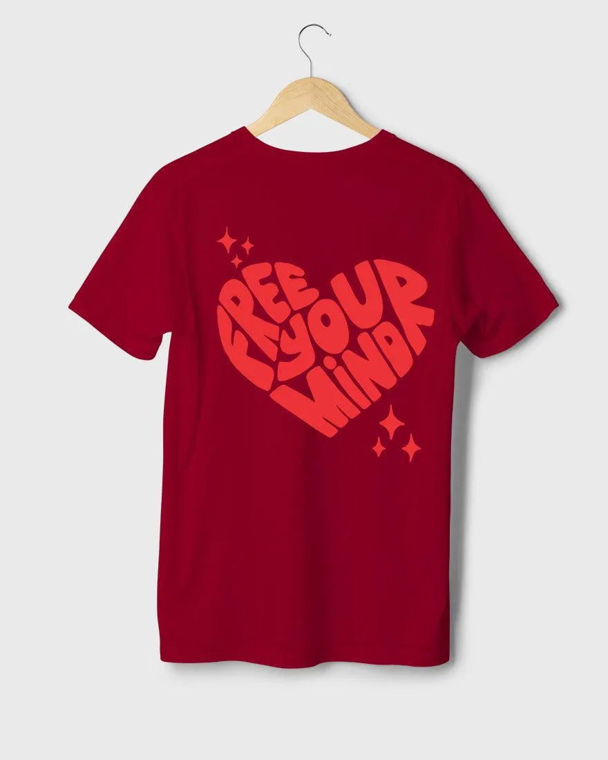 Mens Regular Tshirt Funky Mind Free Your Mind