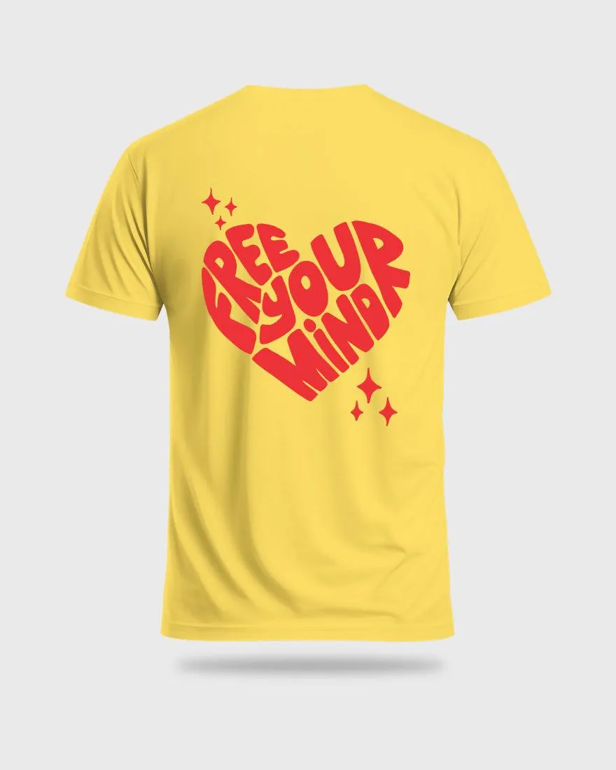 Mens Regular Tshirt Funky Mind Free Your Mind
