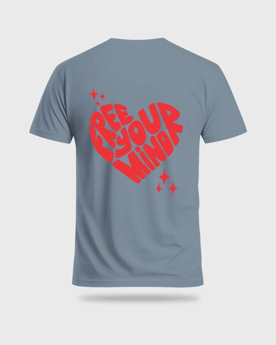 Mens Regular Tshirt Funky Mind Free Your Mind