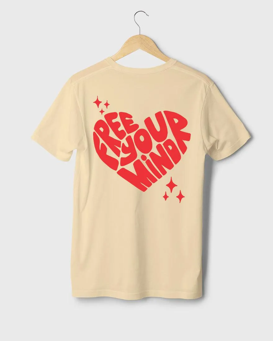 Mens Regular Tshirt Funky Mind Free Your Mind