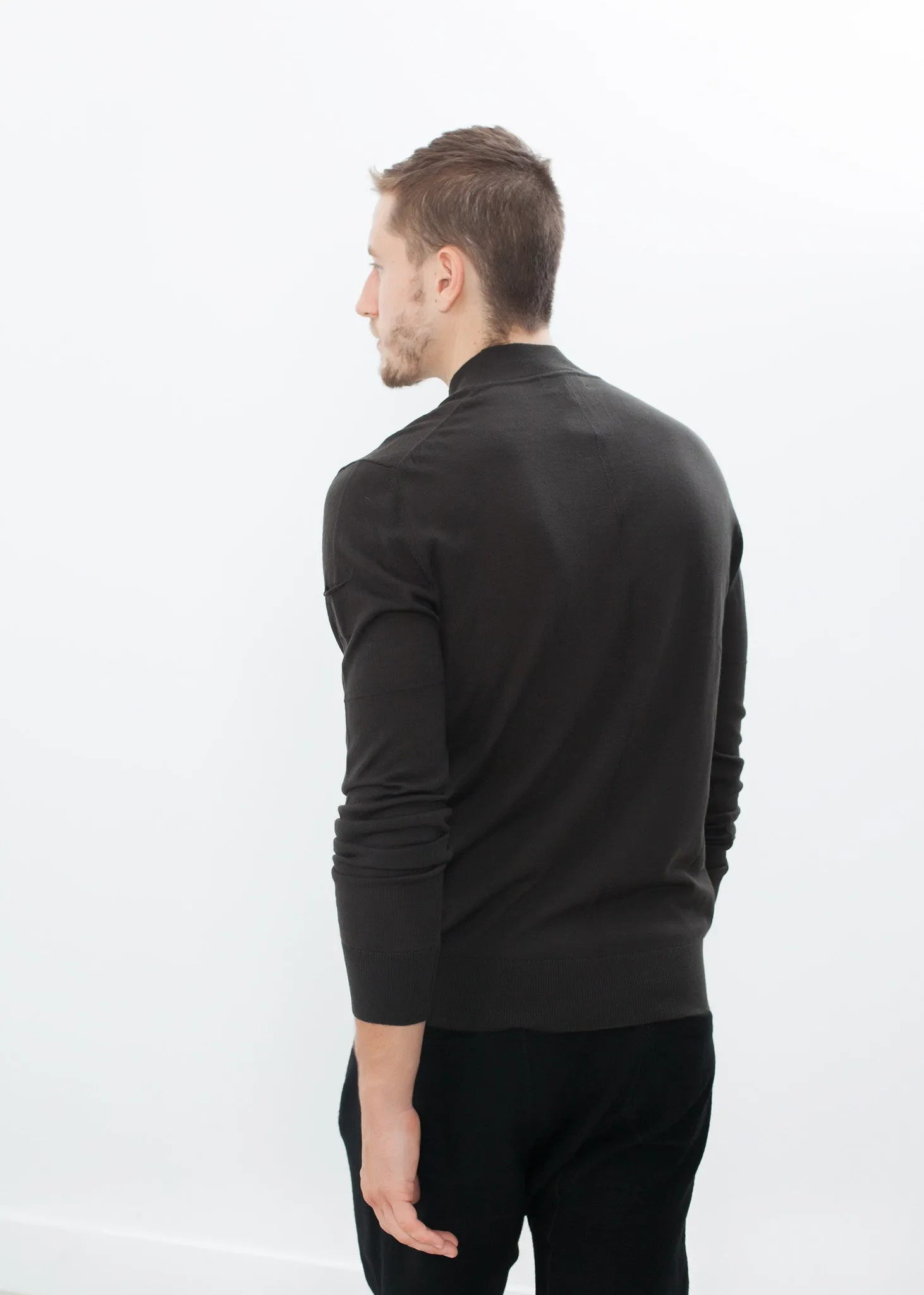 Merino Knit Turtleneck in Cavern - Less Choice