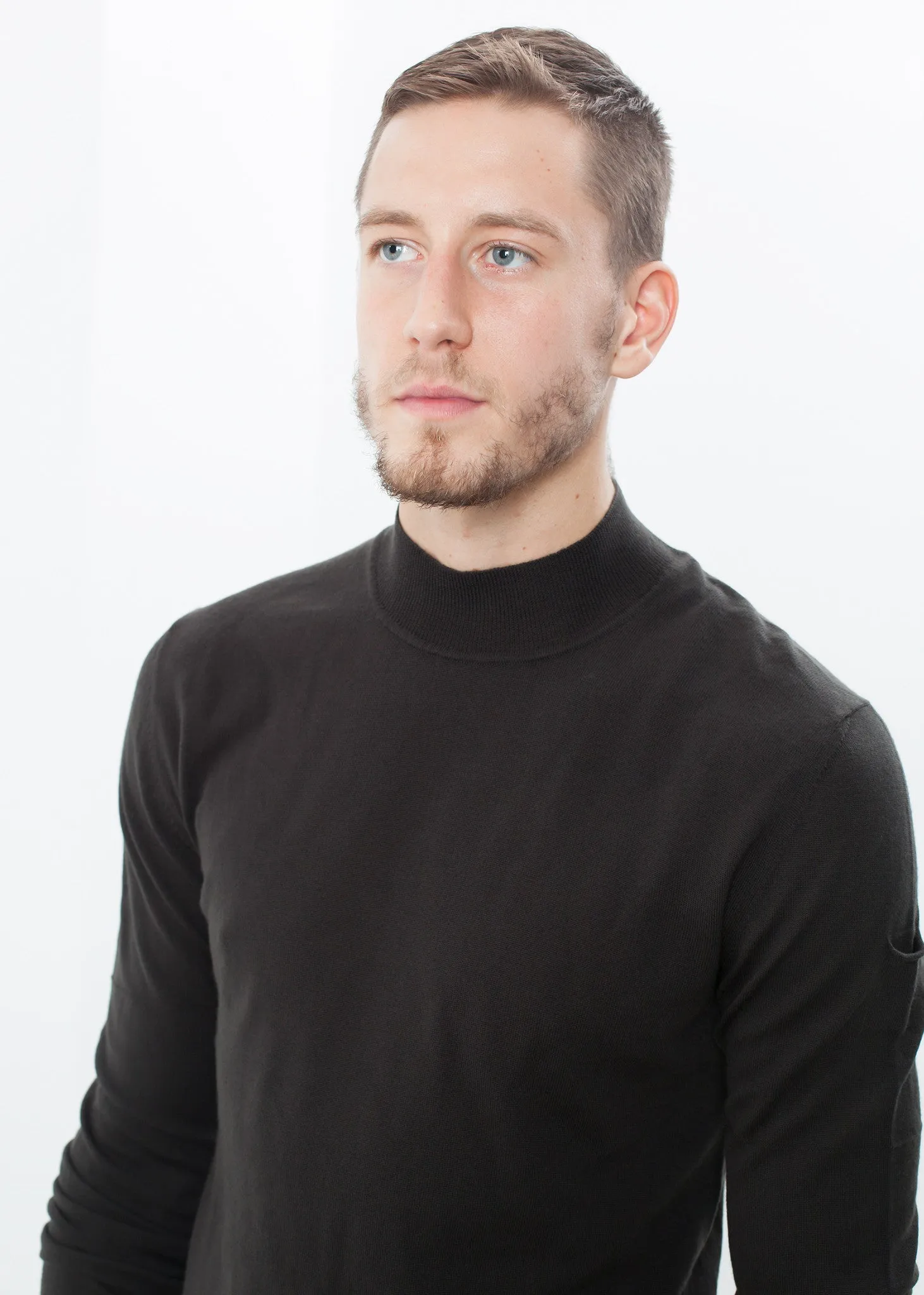 Merino Knit Turtleneck in Cavern - Less Choice