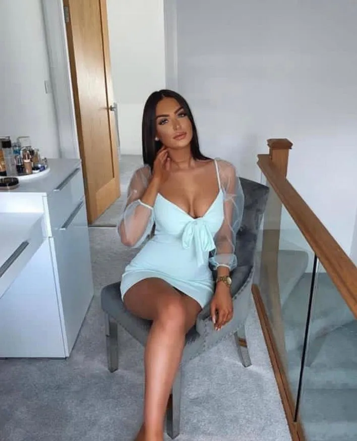 Mint Tie Up Detail Long Sheer Sleeve Bodycon Mini Dress