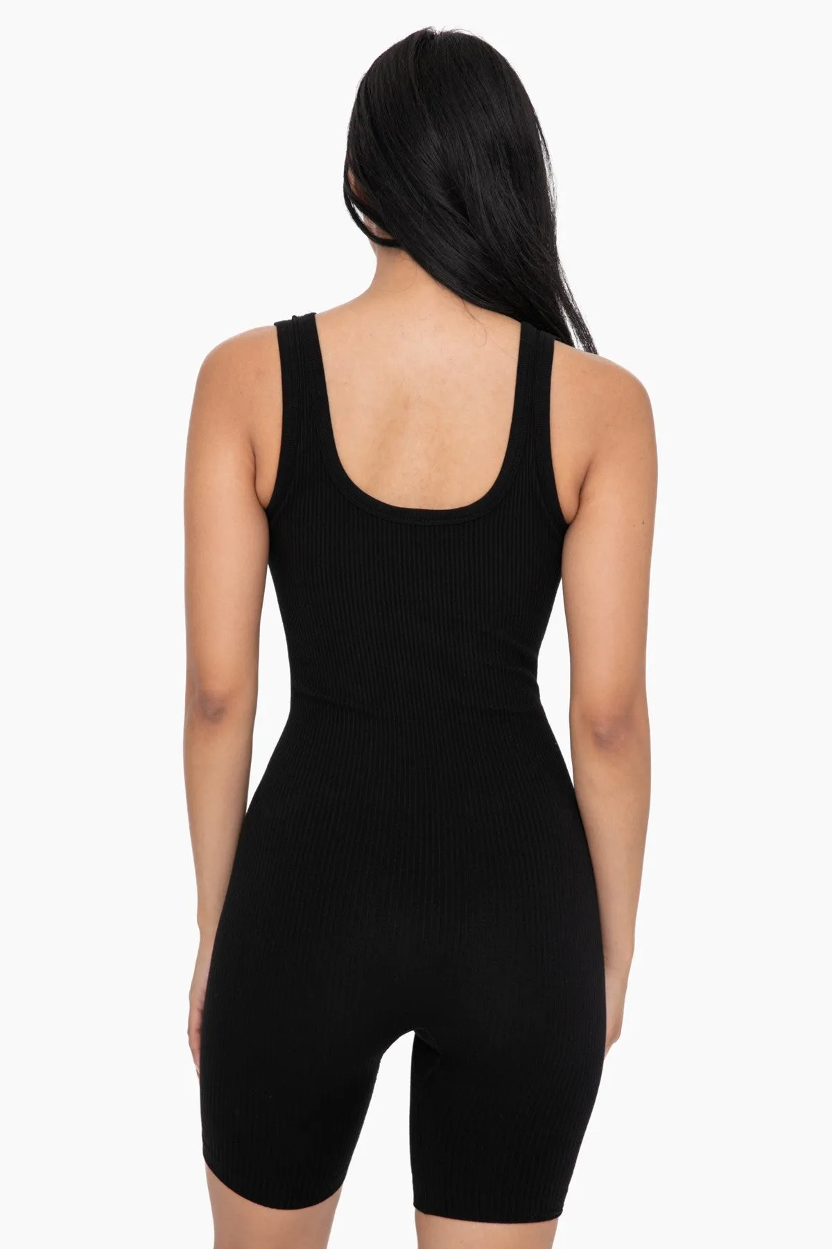 Mono B Ribbed Seamless Shortsie Romper