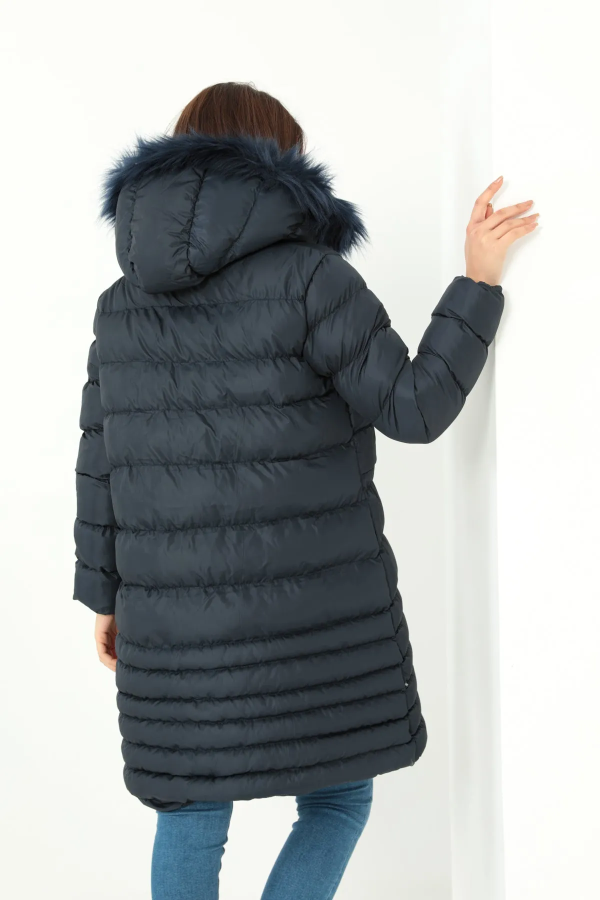 MPL Women's Regular Fit Lined Hooded Comfortable Coat 5010 - Jelgava