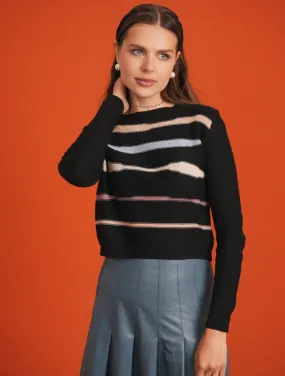 Noni Stripe Crop Sweater