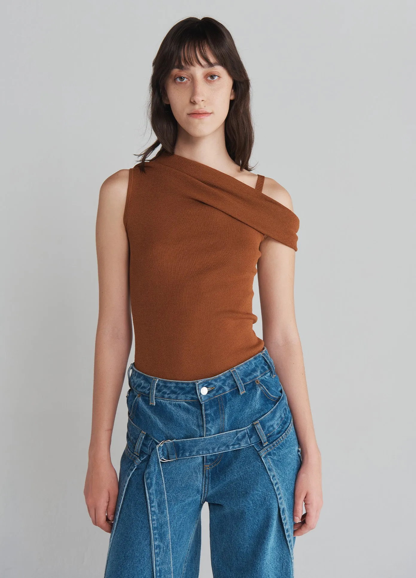 Off Shoulder Knitted Top