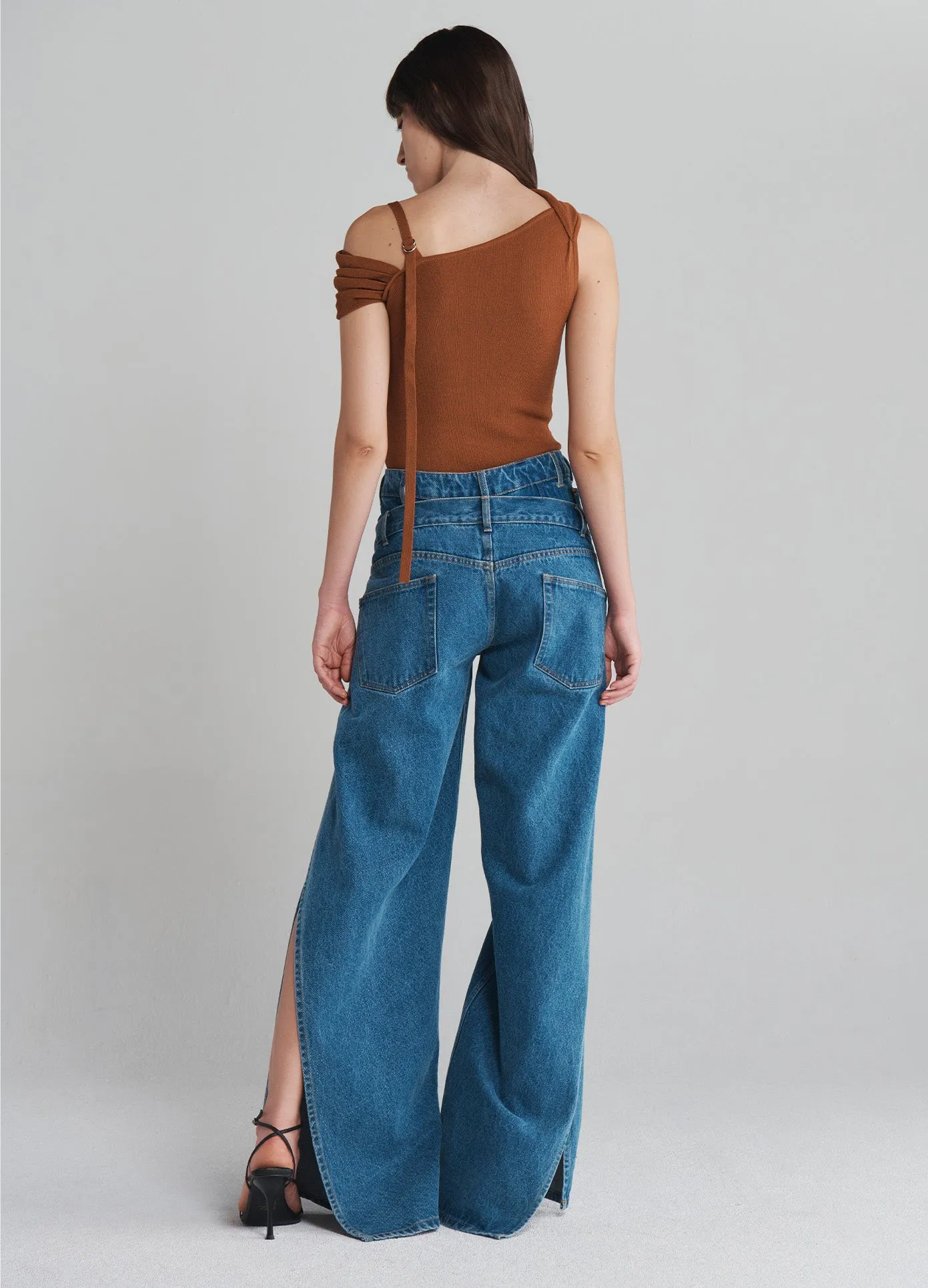 Off Shoulder Knitted Top