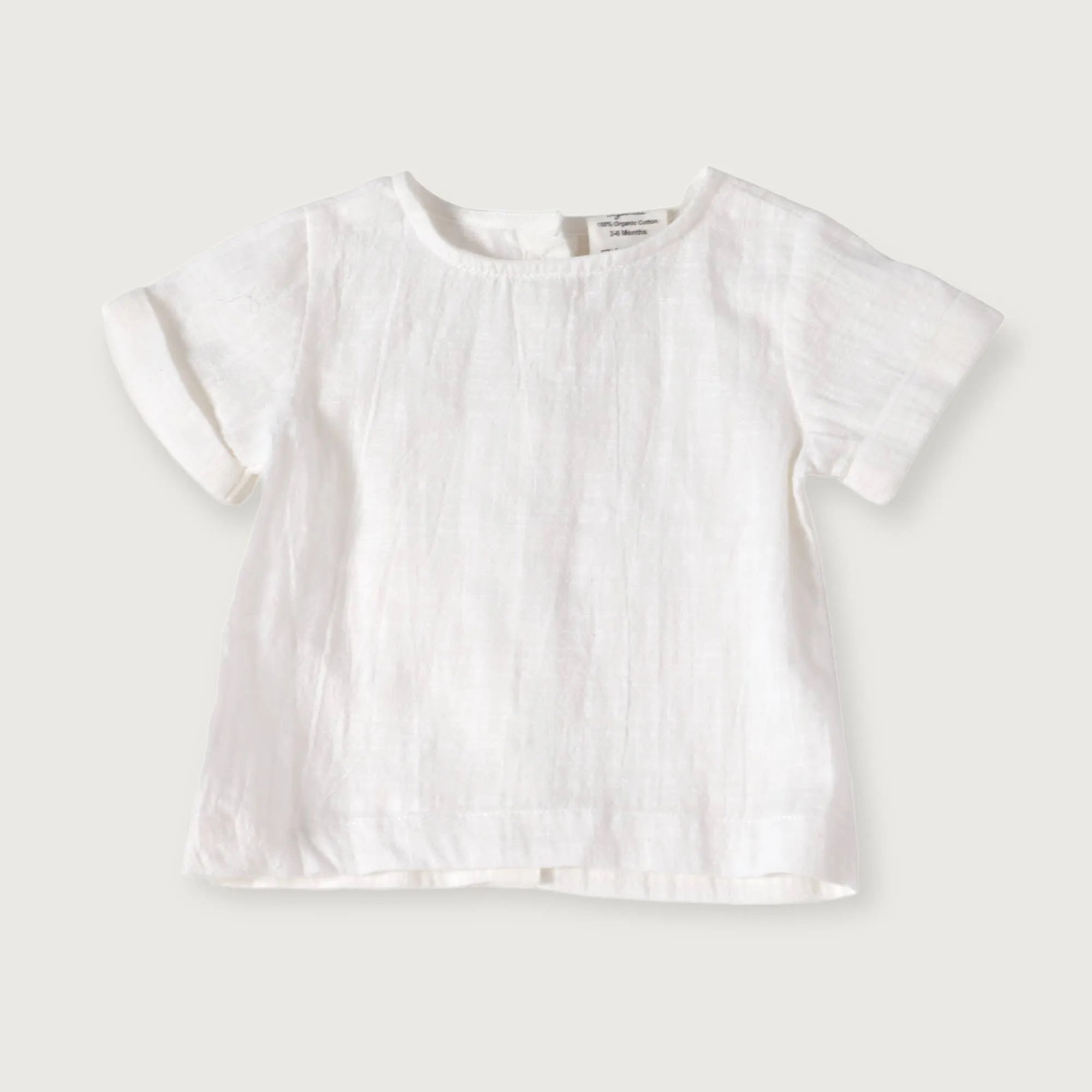 Organic Baby Romper & Shirt Set - Navy Gingham