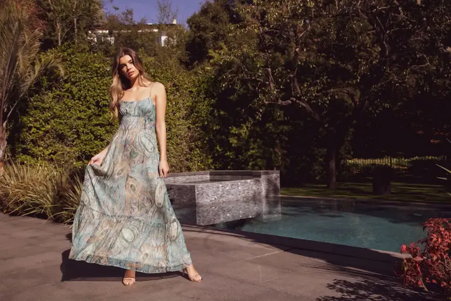 PAISLEY MAXI DRESS