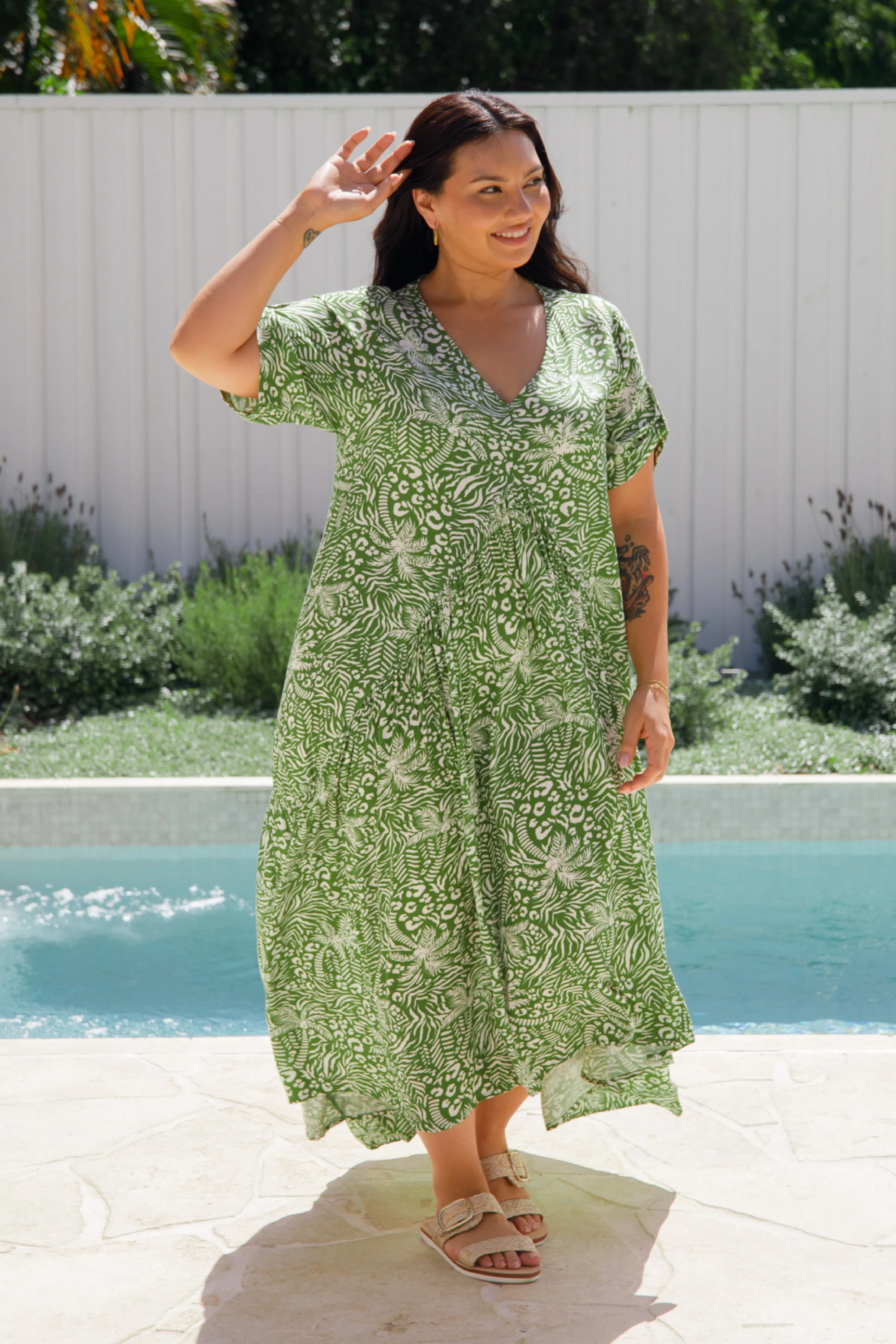 Peak Maxi Dress | Green Palm Cove