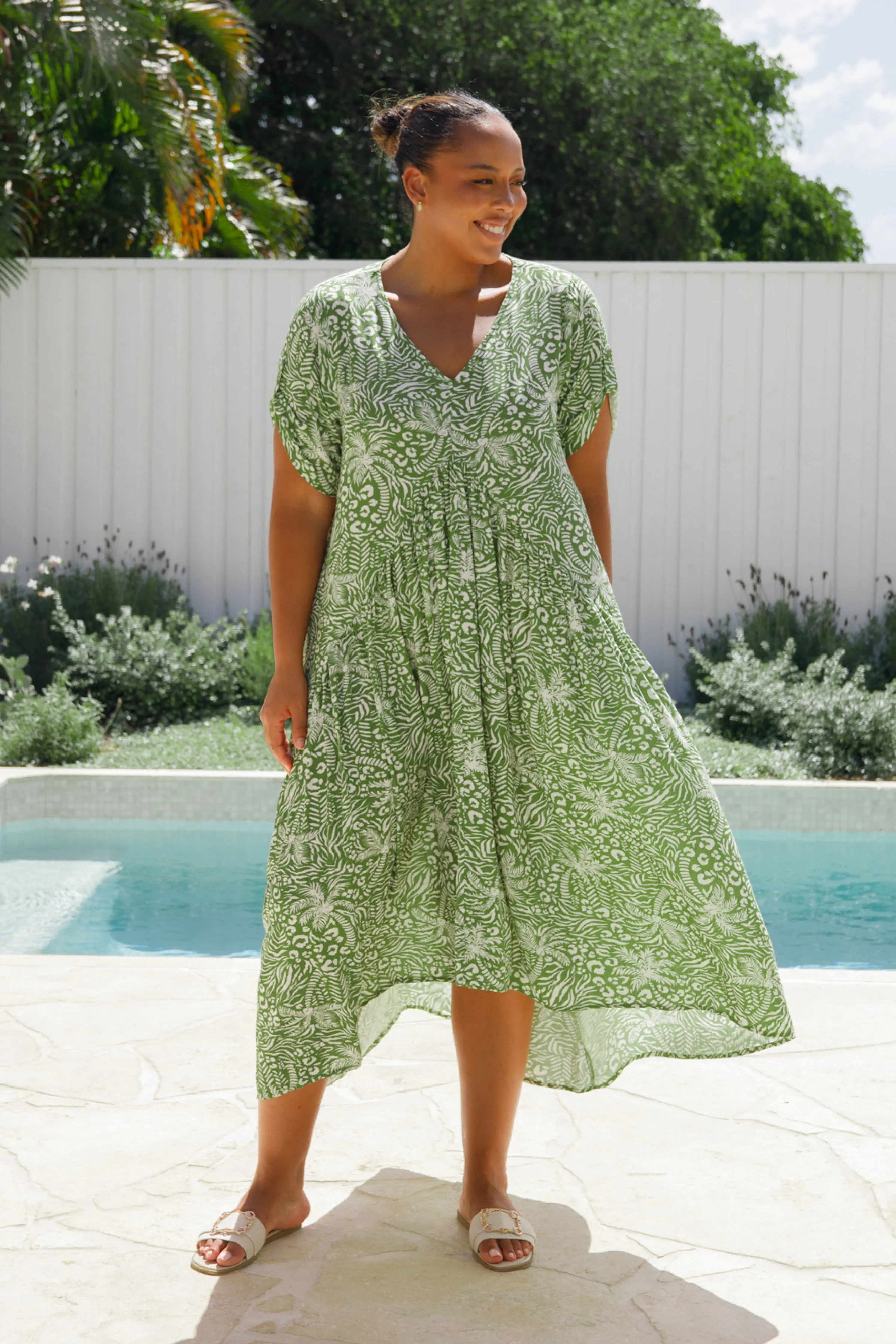 Peak Maxi Dress | Green Palm Cove