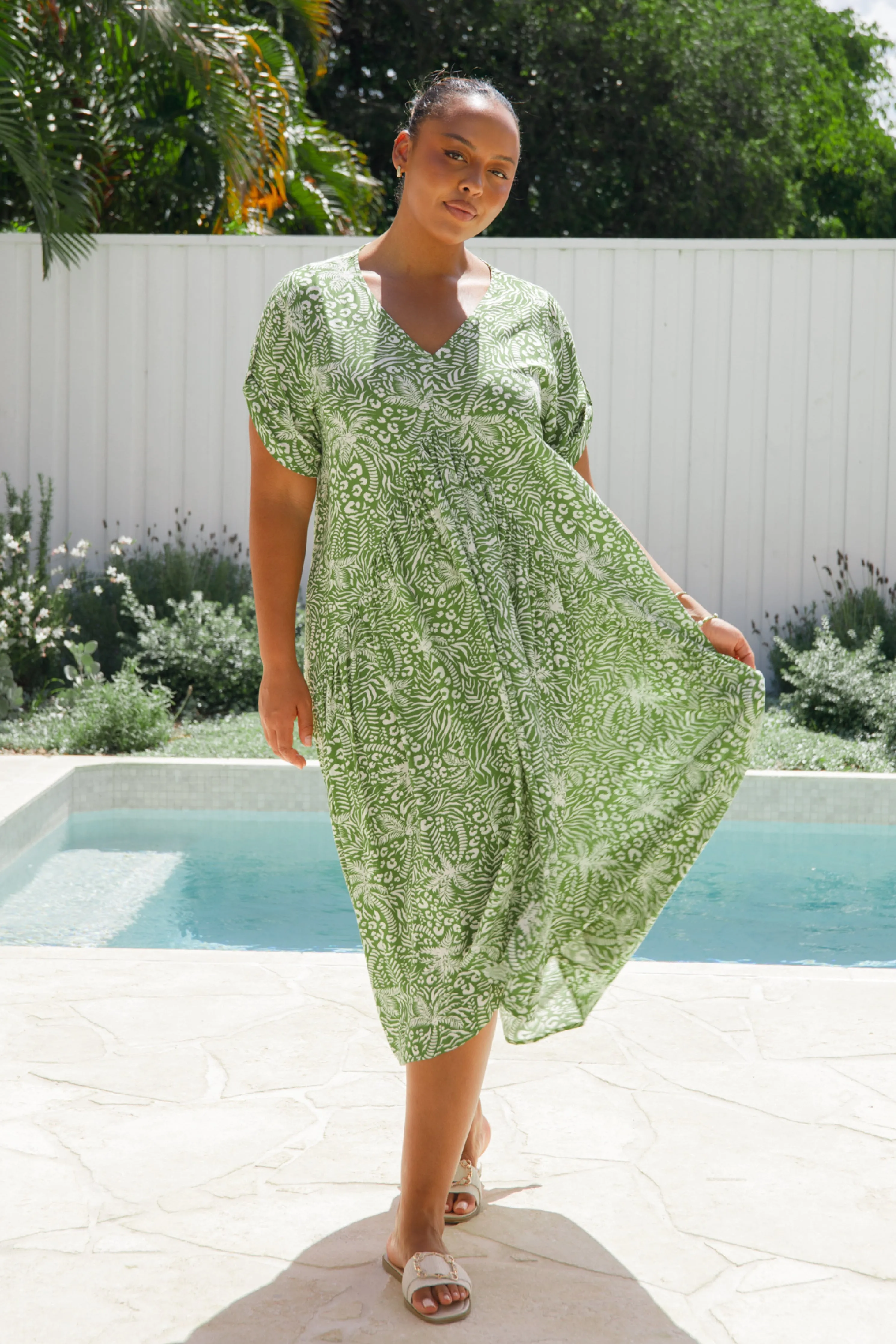 Peak Maxi Dress | Green Palm Cove