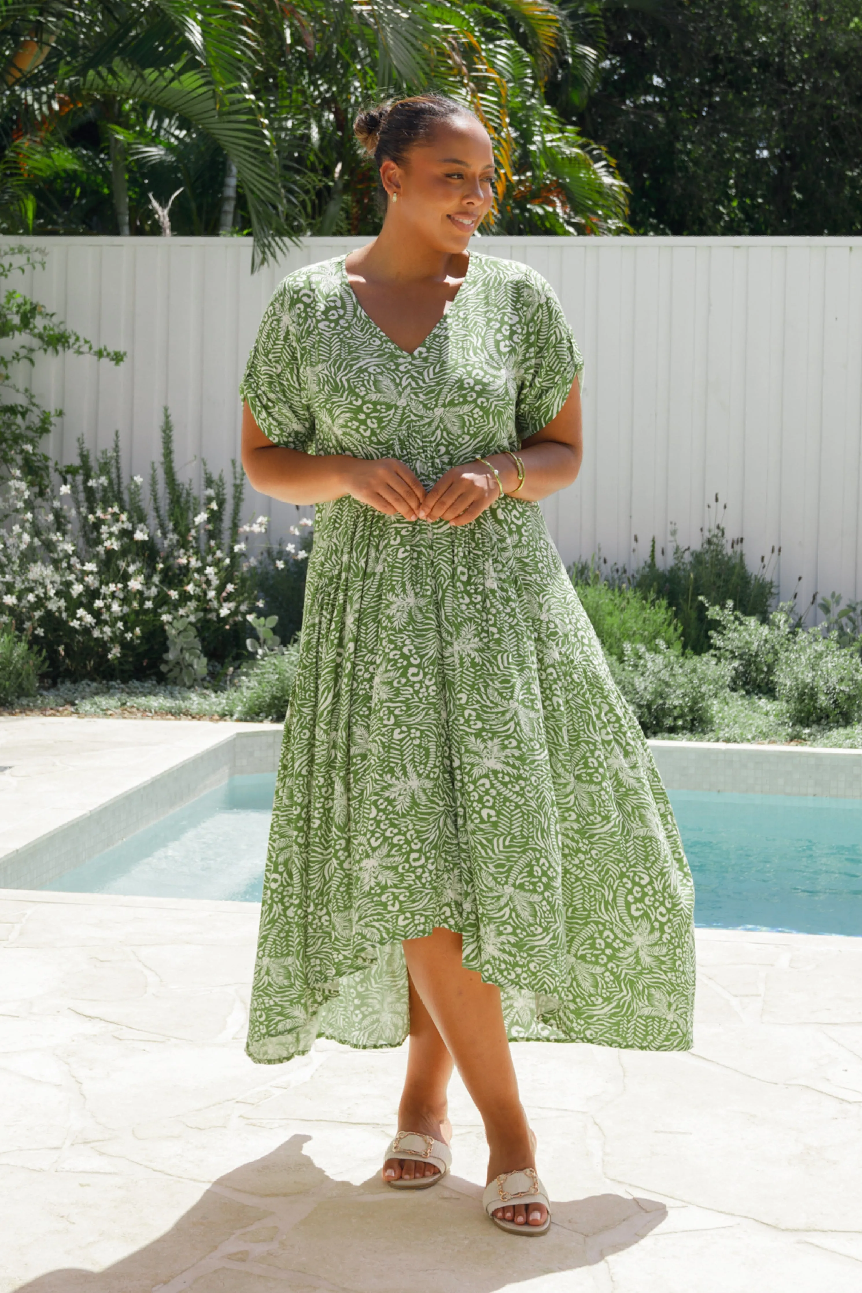 Peak Maxi Dress | Green Palm Cove