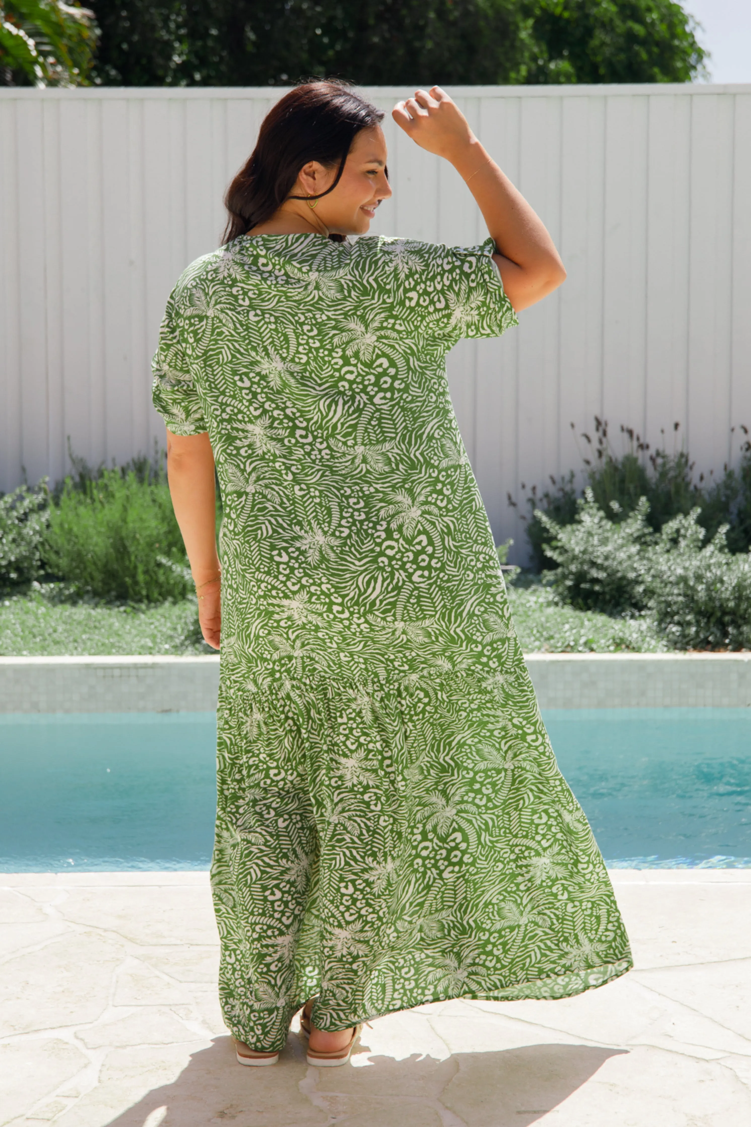 Peak Maxi Dress | Green Palm Cove