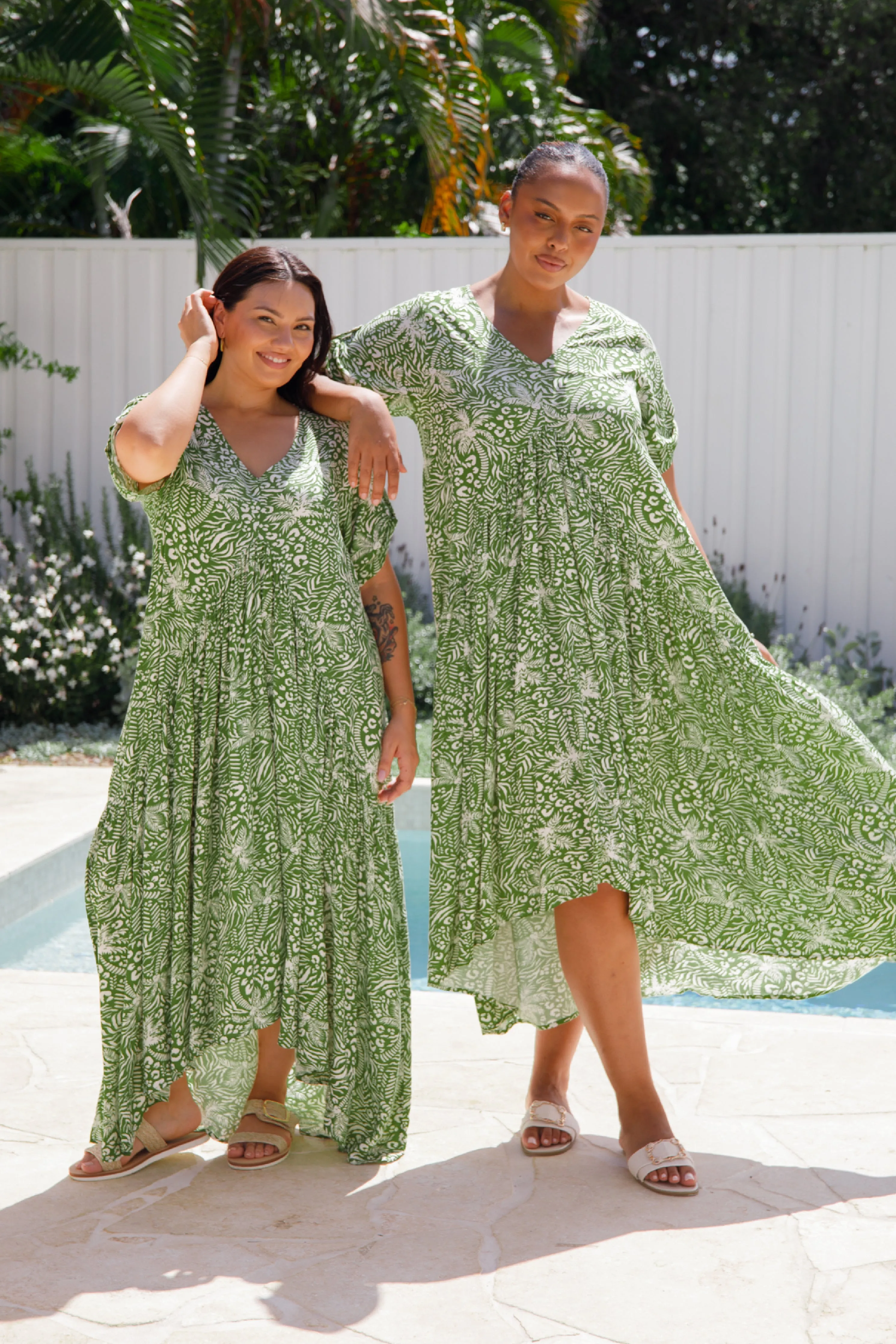 Peak Maxi Dress | Green Palm Cove