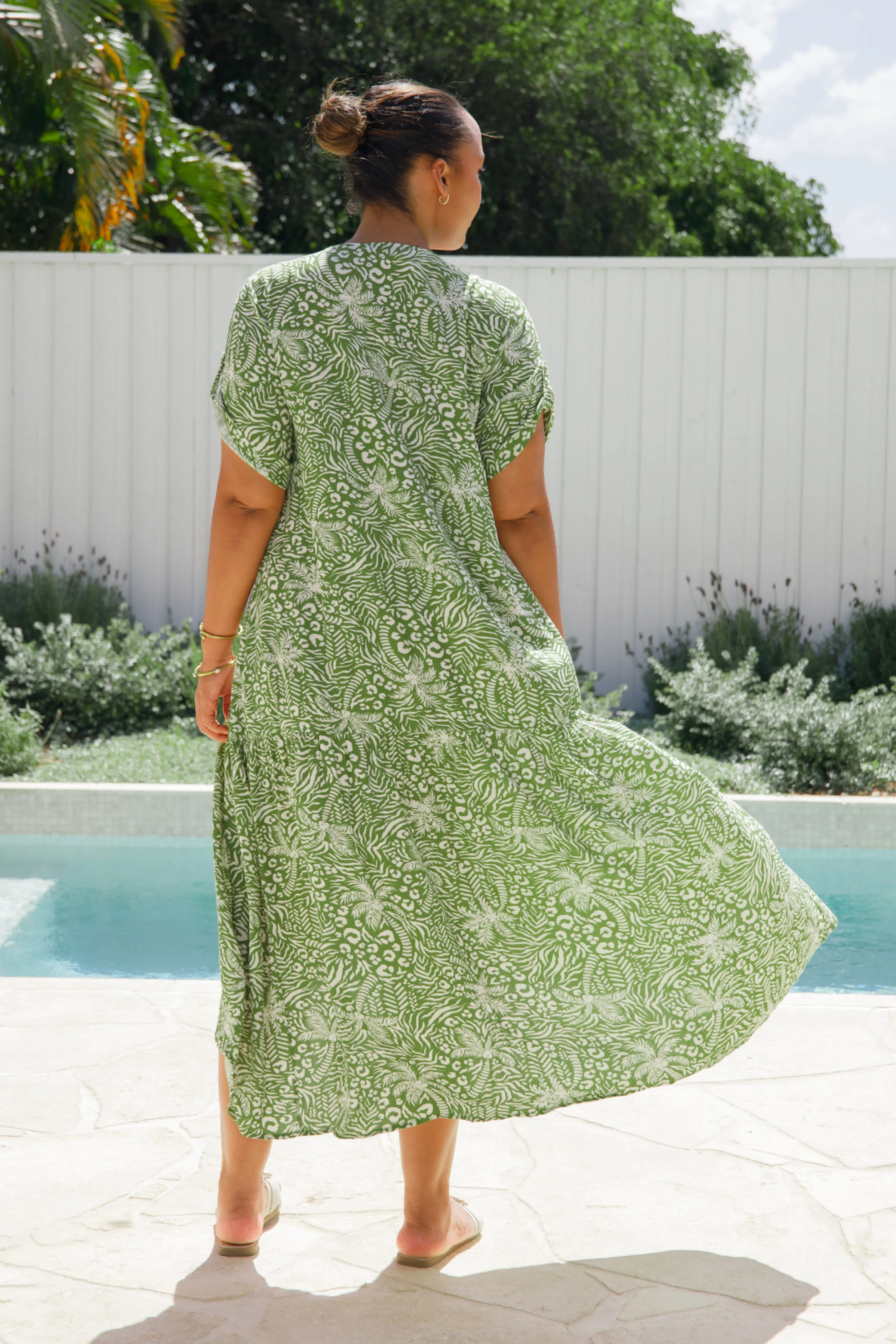 Peak Maxi Dress | Green Palm Cove