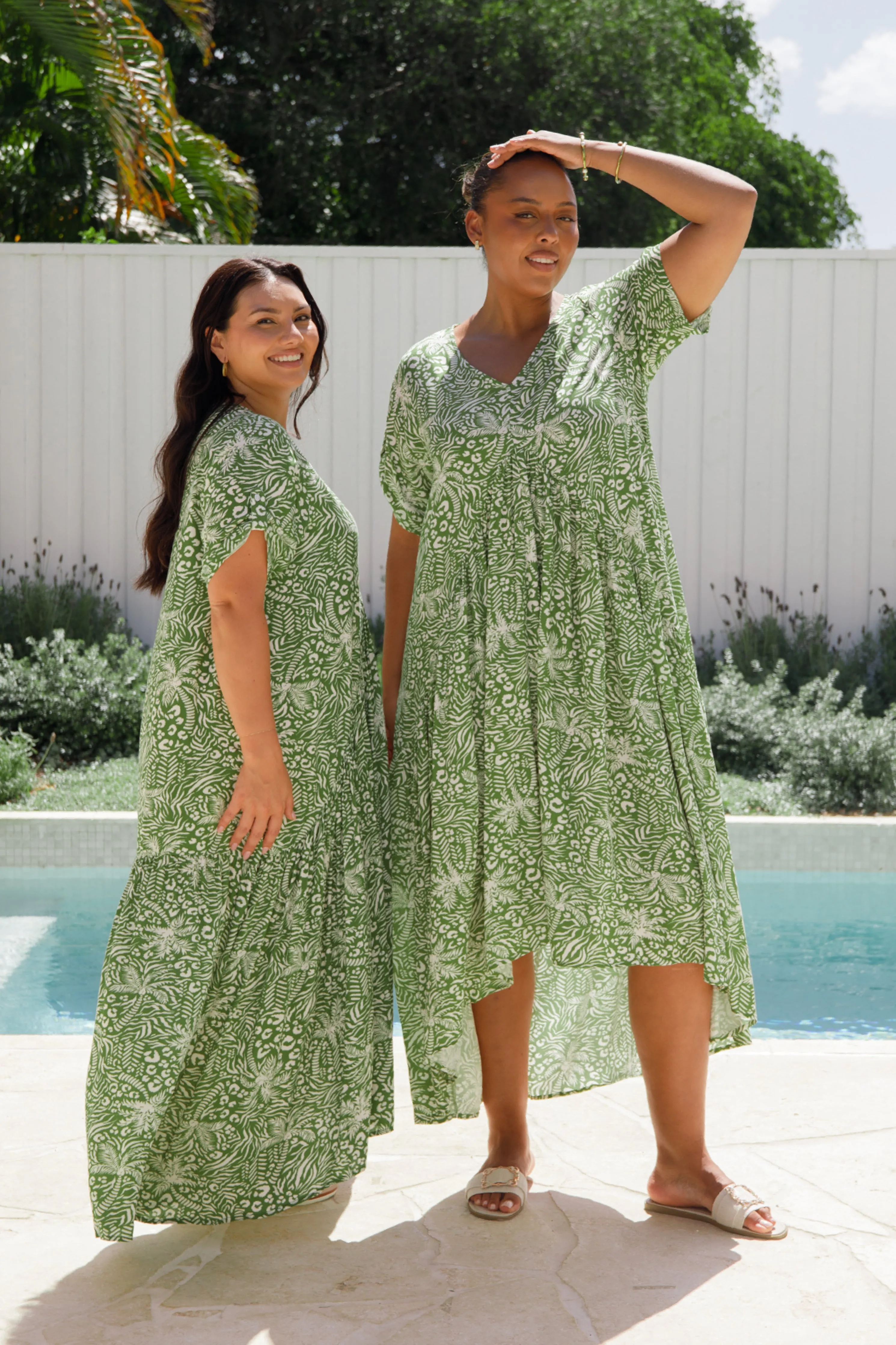 Peak Maxi Dress | Green Palm Cove