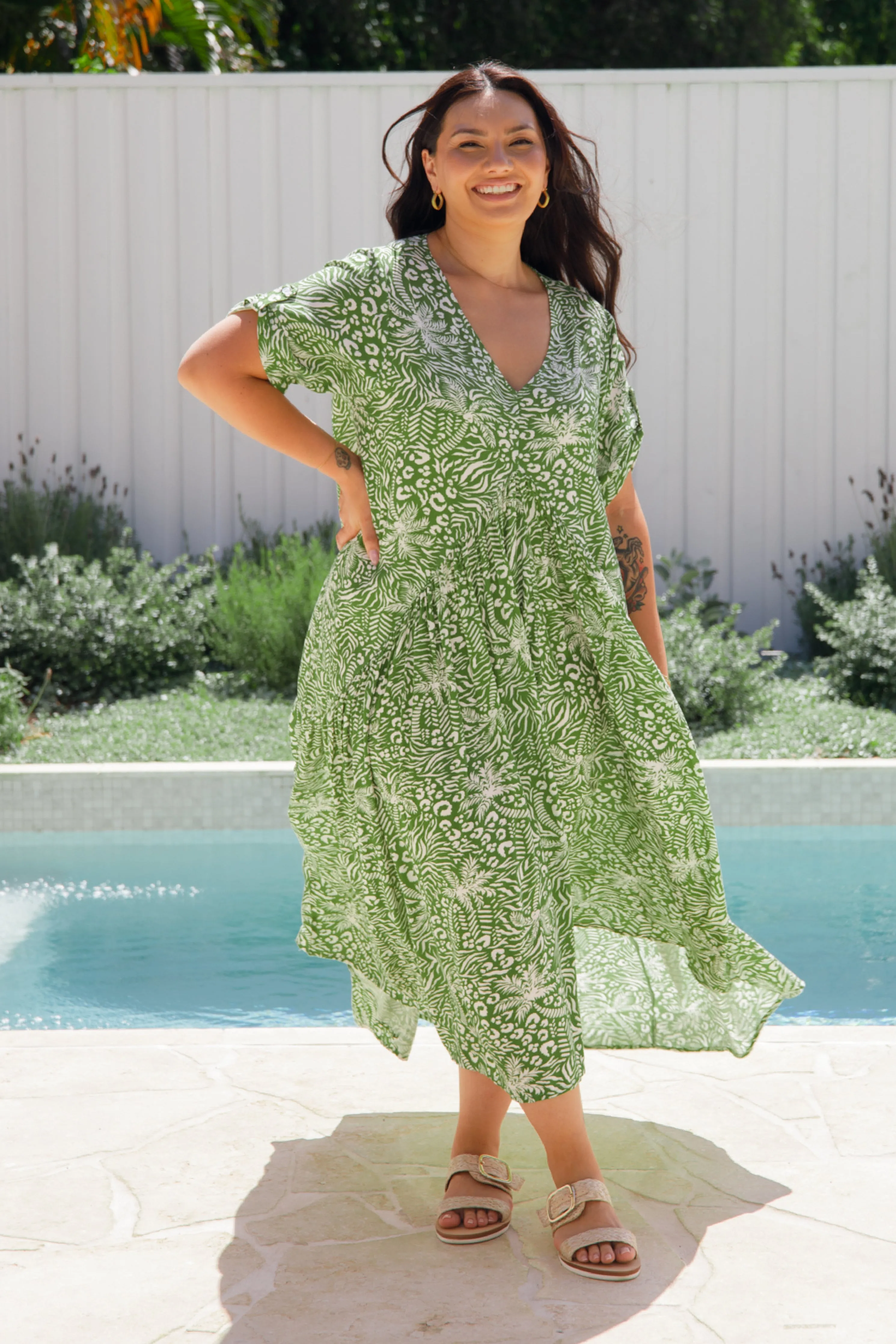Peak Maxi Dress | Green Palm Cove