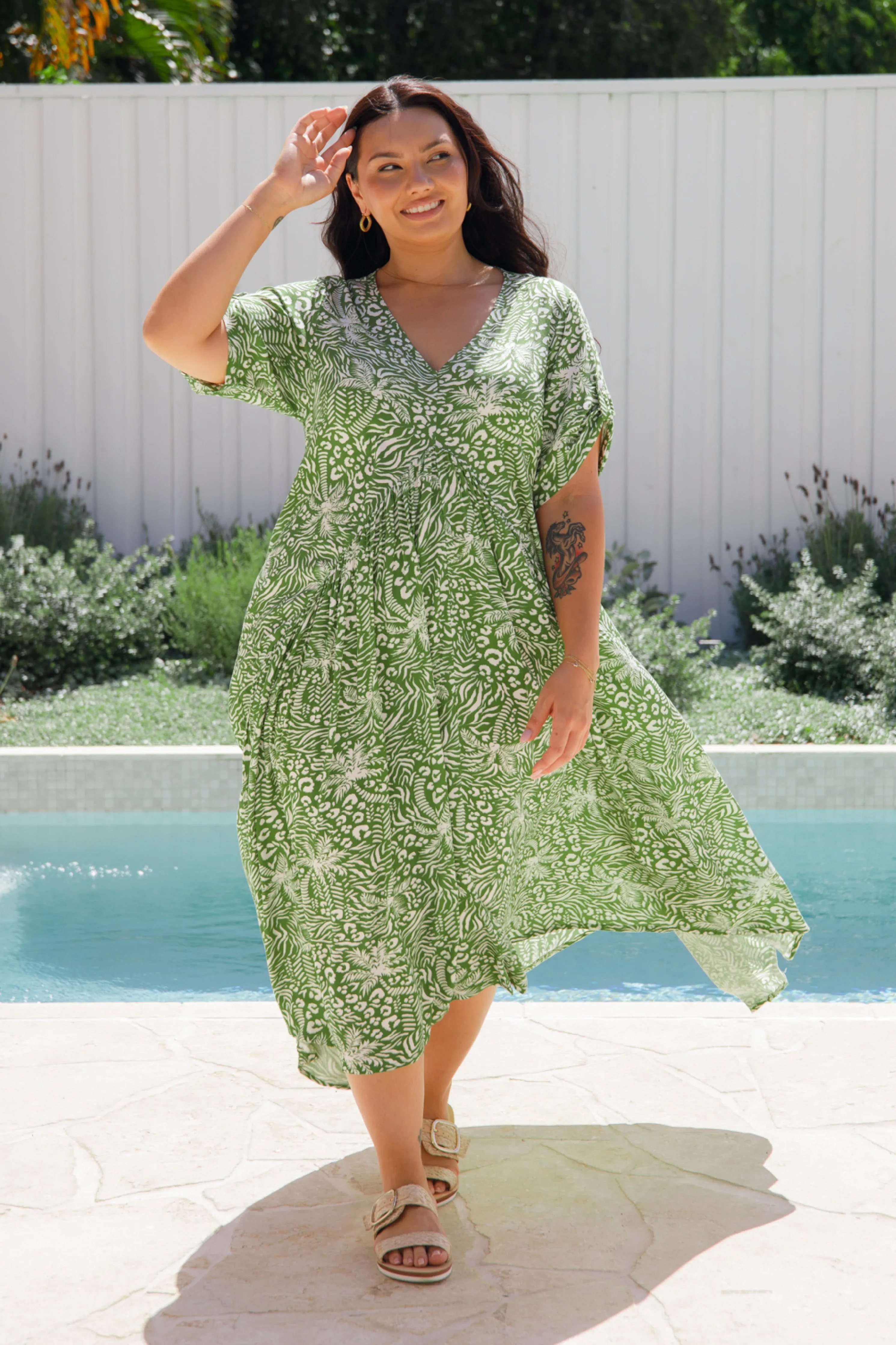Peak Maxi Dress | Green Palm Cove