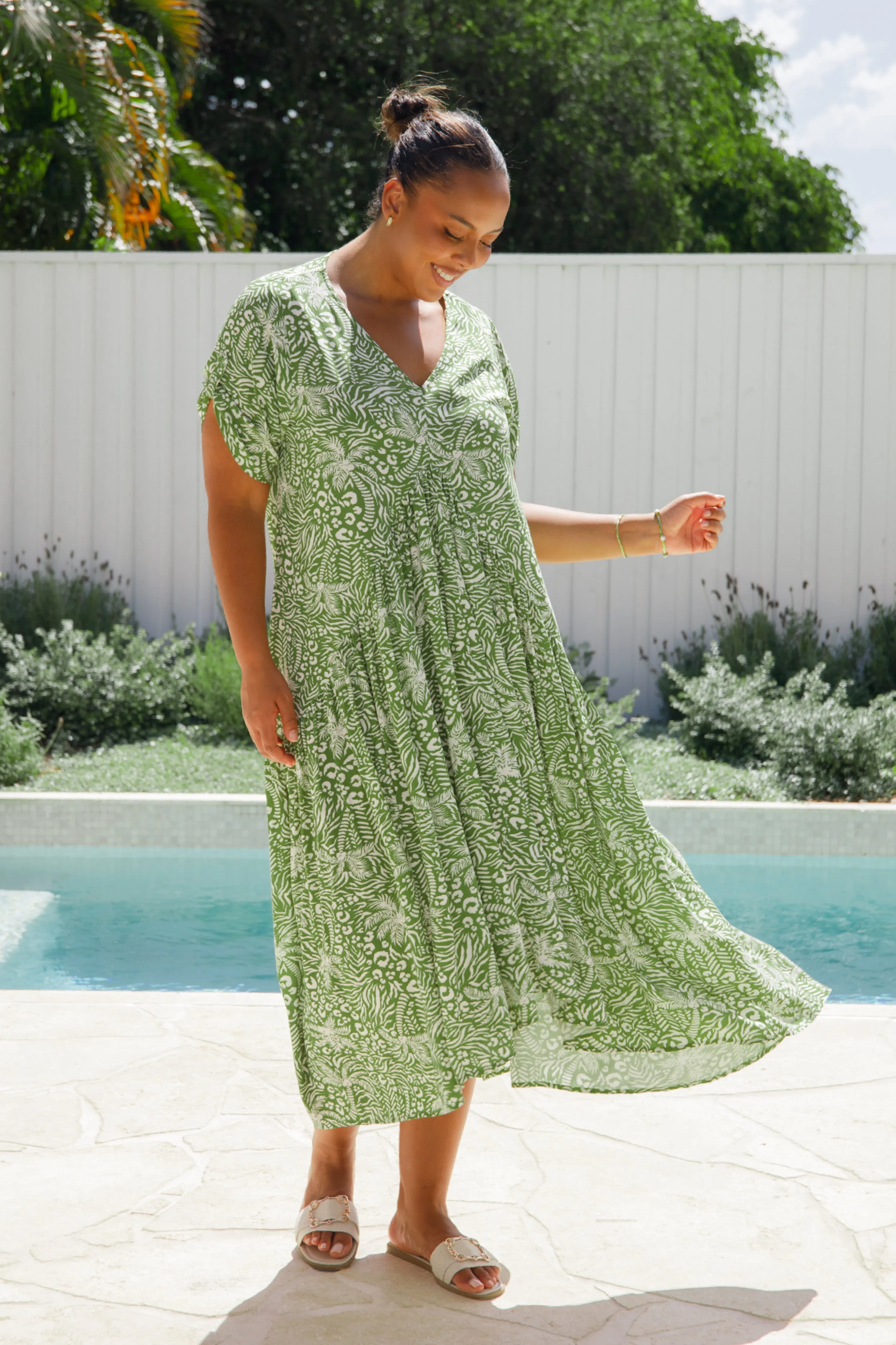 Peak Maxi Dress | Green Palm Cove