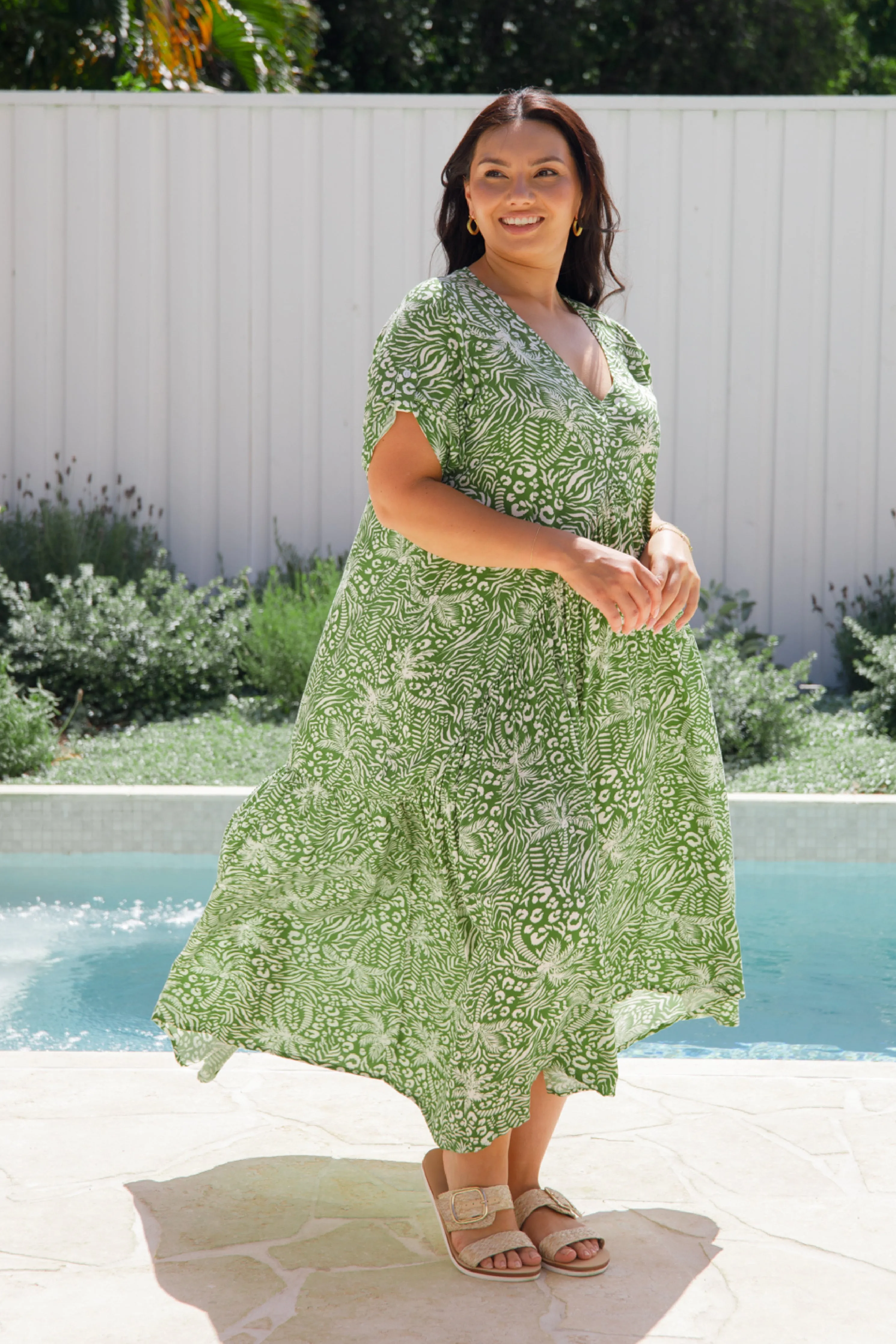 Peak Maxi Dress | Green Palm Cove