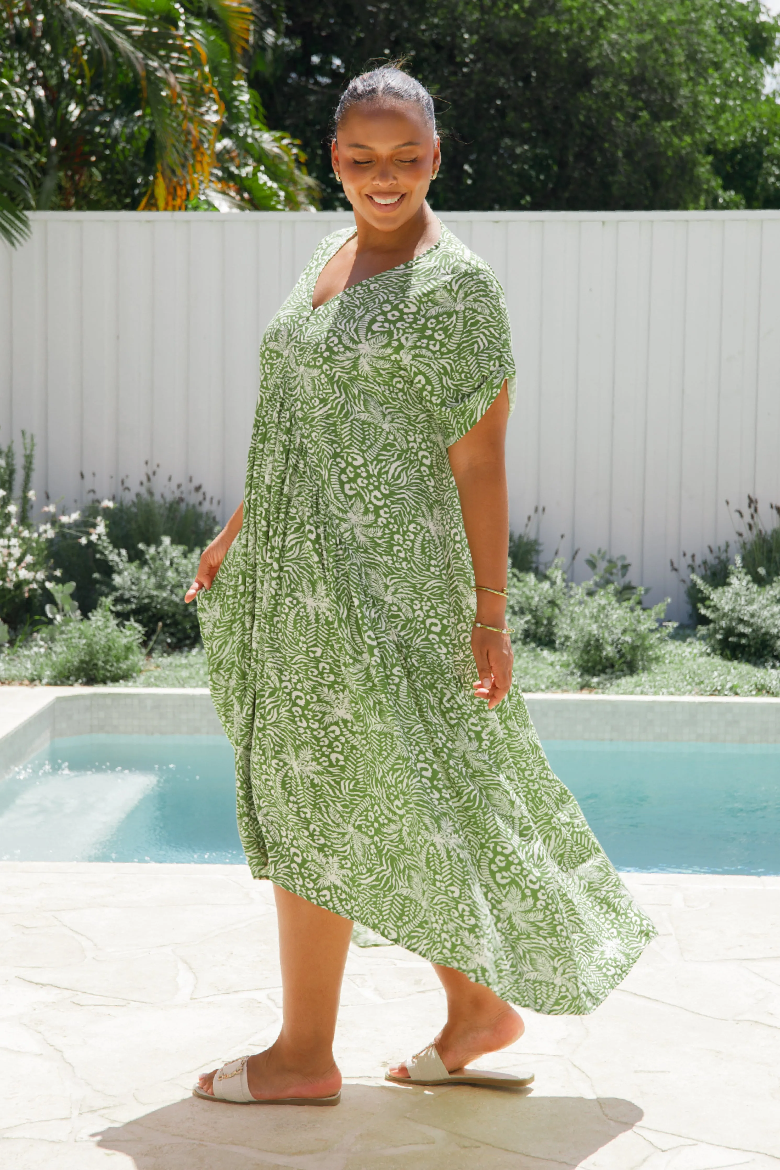 Peak Maxi Dress | Green Palm Cove