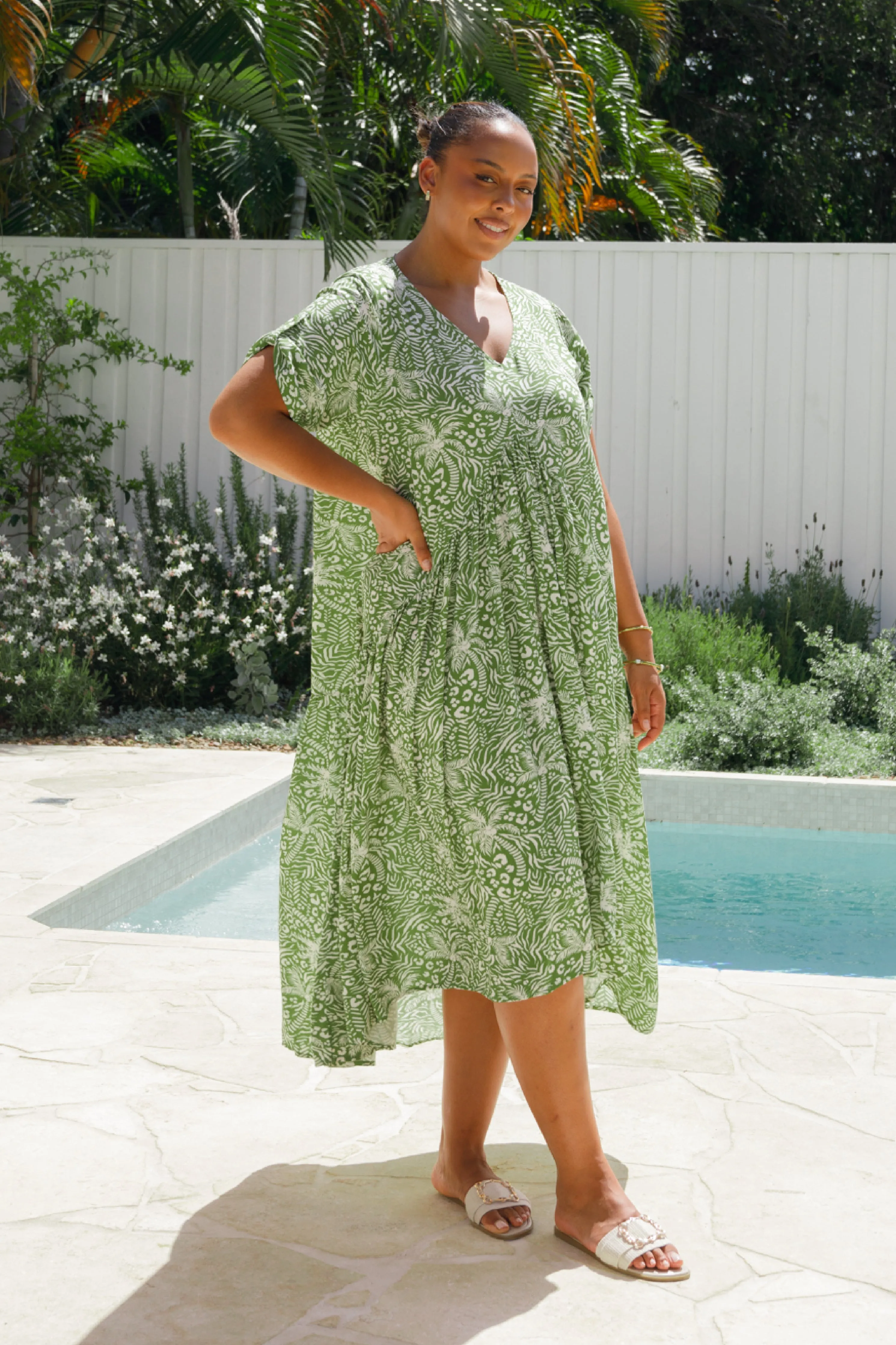 Peak Maxi Dress | Green Palm Cove