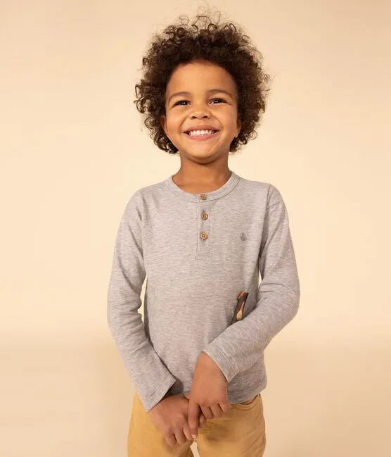 Petit Bateau boys henley shirt