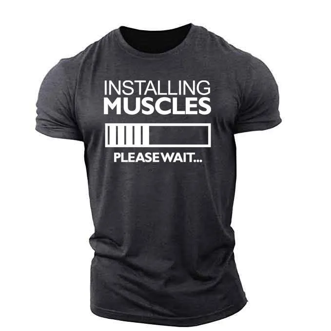 Popular Men's Fitness Short-sleeved T-shirt - GlamzLife