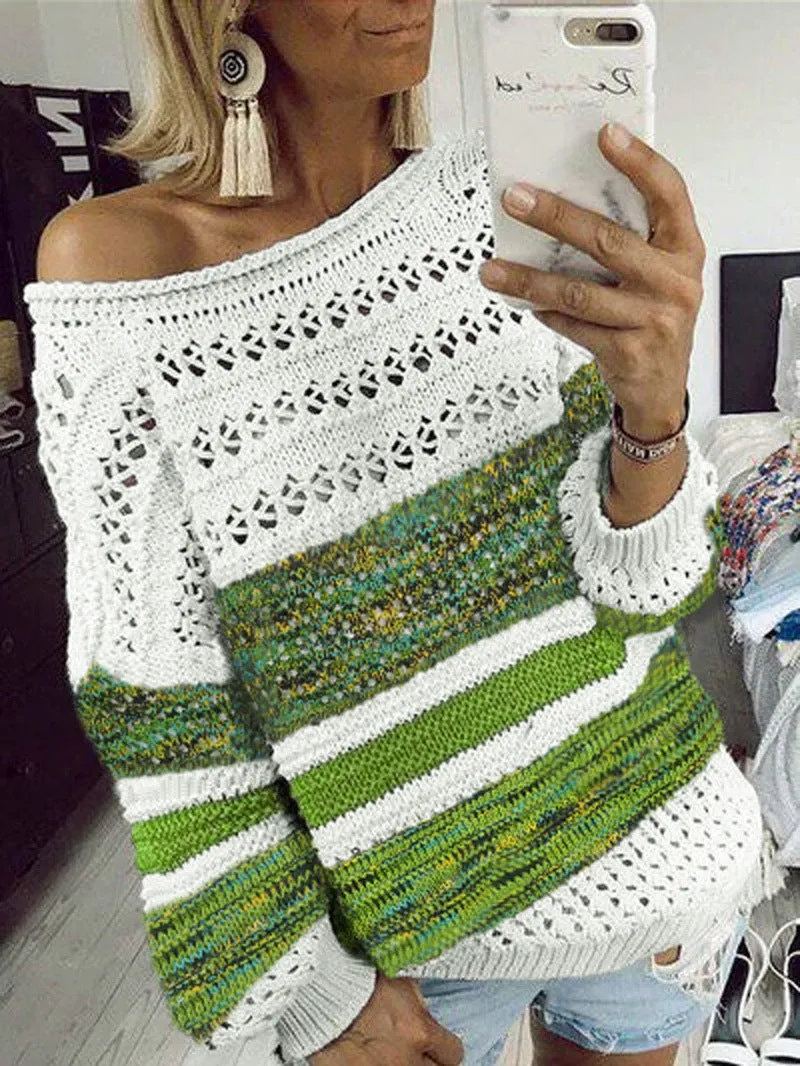 Printed Round Neck Sweater