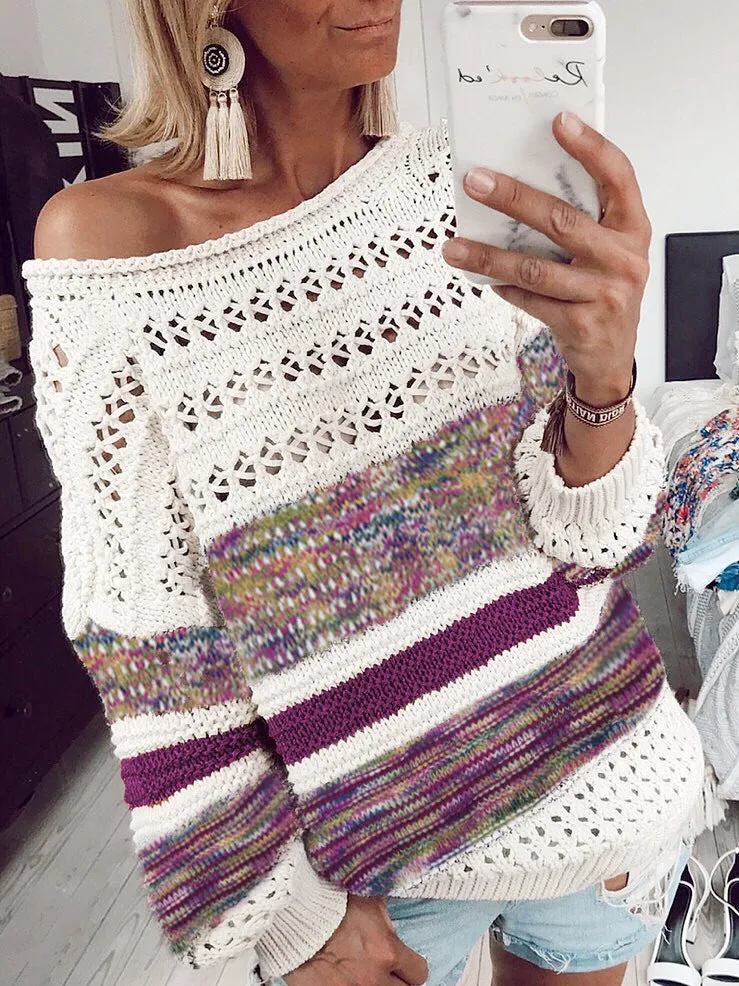 Printed Round Neck Sweater
