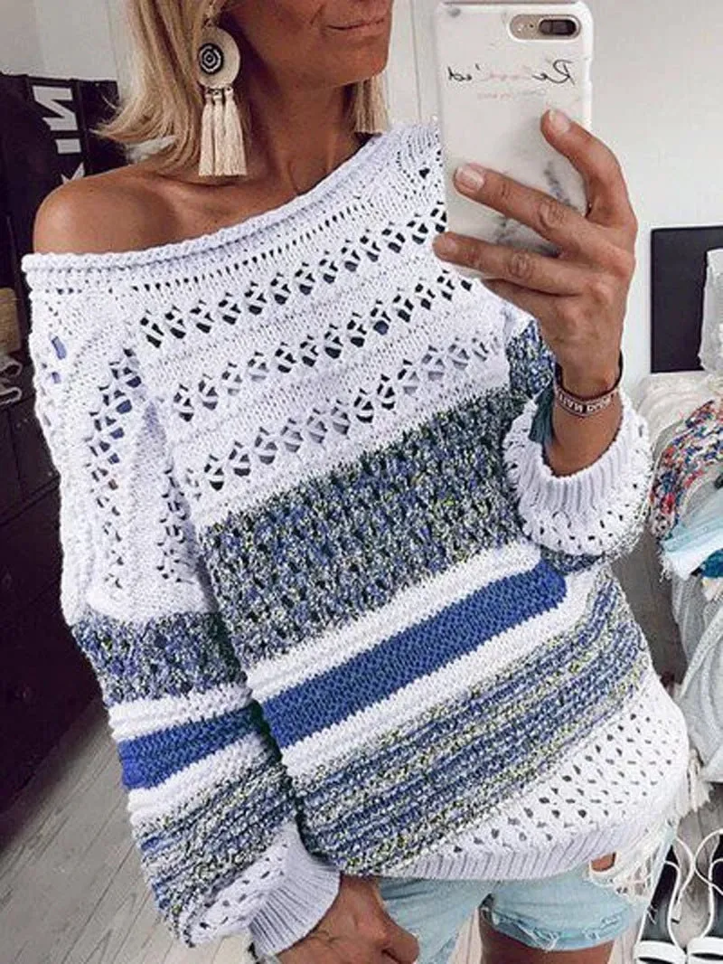 Printed Round Neck Sweater
