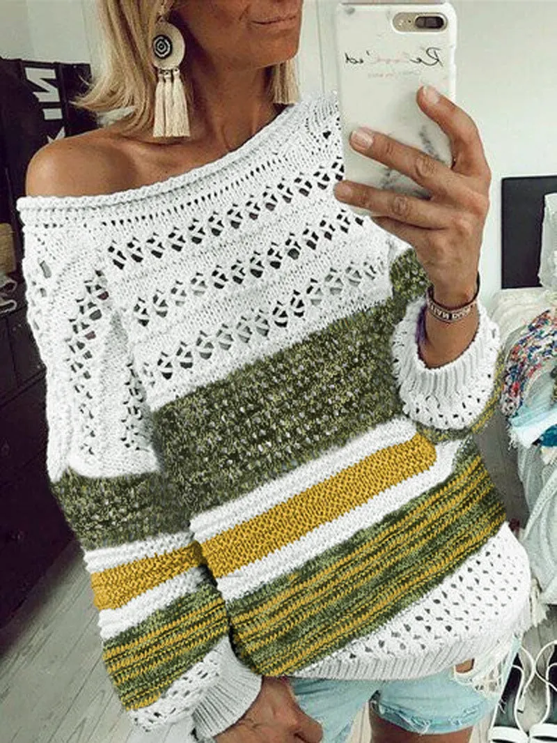Printed Round Neck Sweater