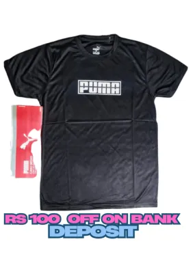 PUMA Men's Classic Logo T-Shirt - Comfortable Cotton Tee for Casual & Sportswear