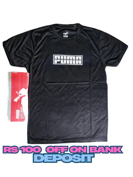 PUMA Men's Classic Logo T-Shirt - Comfortable Cotton Tee for Casual & Sportswear