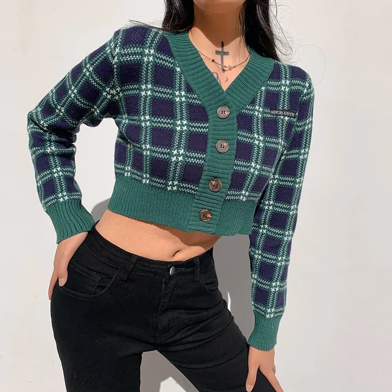Rachela Vintage Knitted Crop Top
