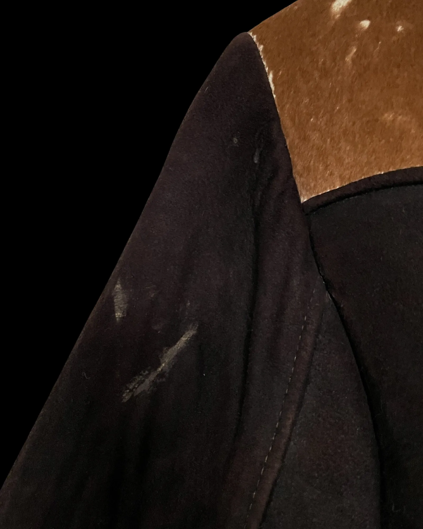 RARE 1930s/40s Suede & Cowhide Western Cropped Jacket