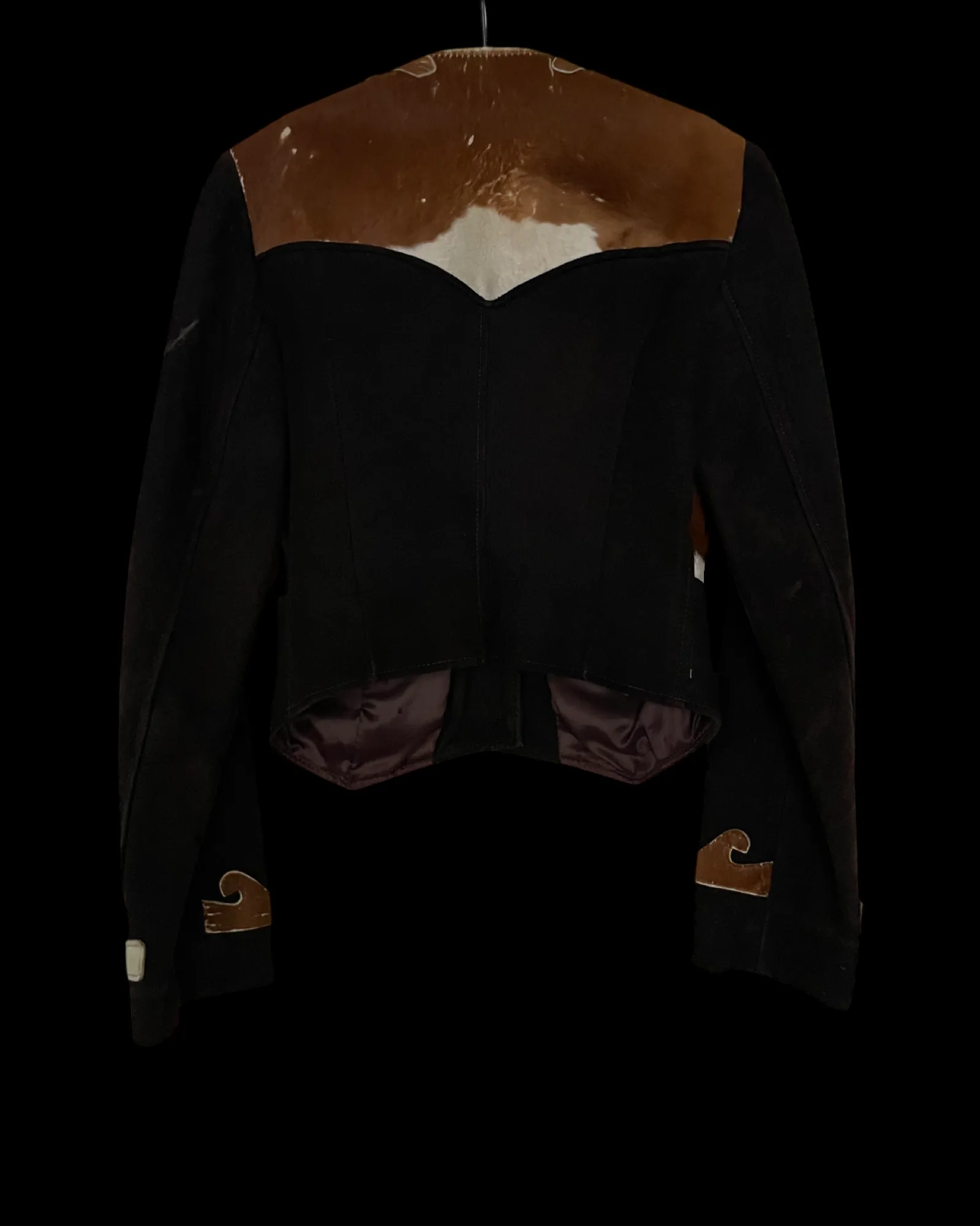 RARE 1930s/40s Suede & Cowhide Western Cropped Jacket