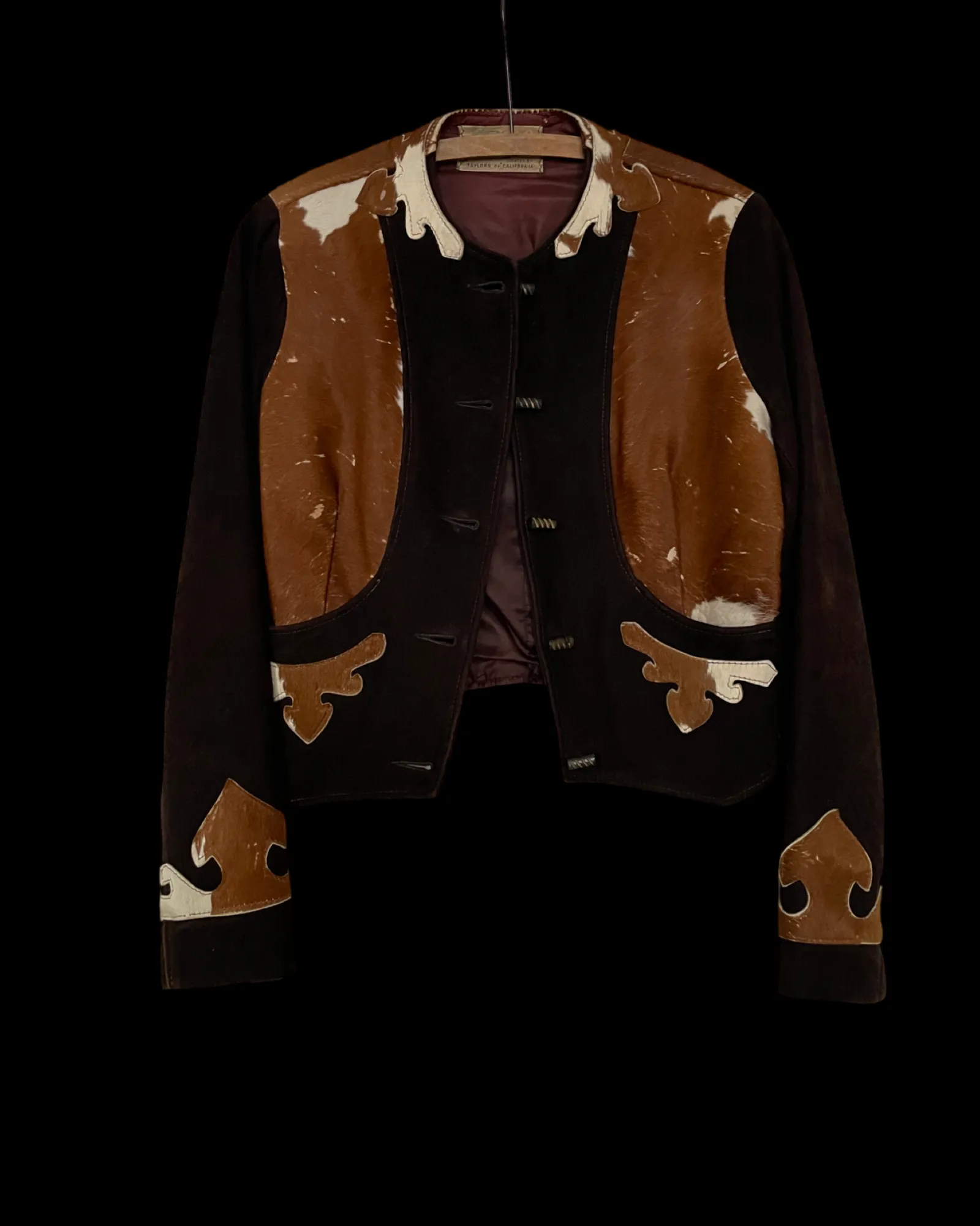 RARE 1930s/40s Suede & Cowhide Western Cropped Jacket