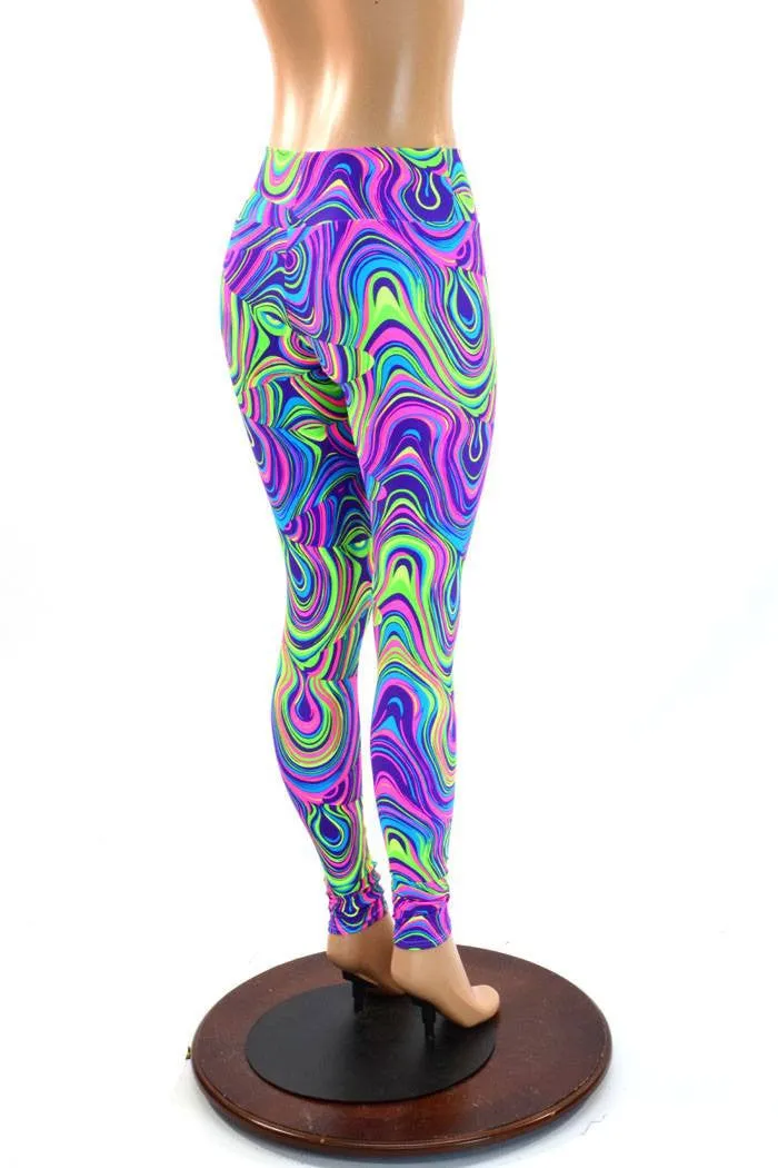Ready to Ship Glow Worm High Waist Leggings Large