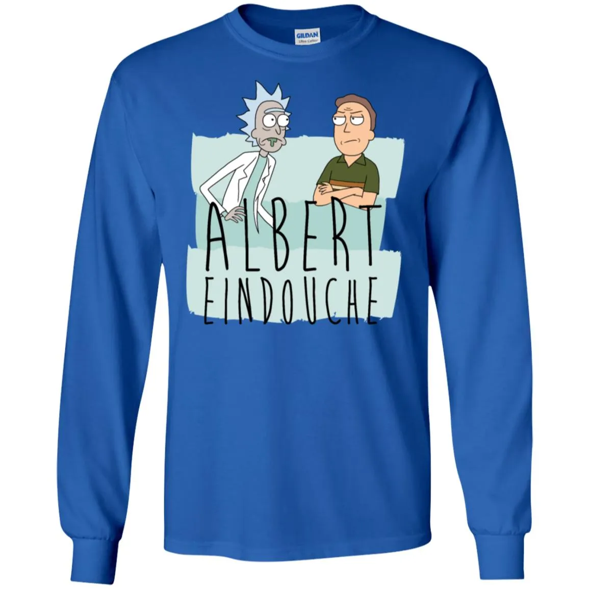 Rick And Morty Albert Eindouche Parody Men Long SLeeve Shirt