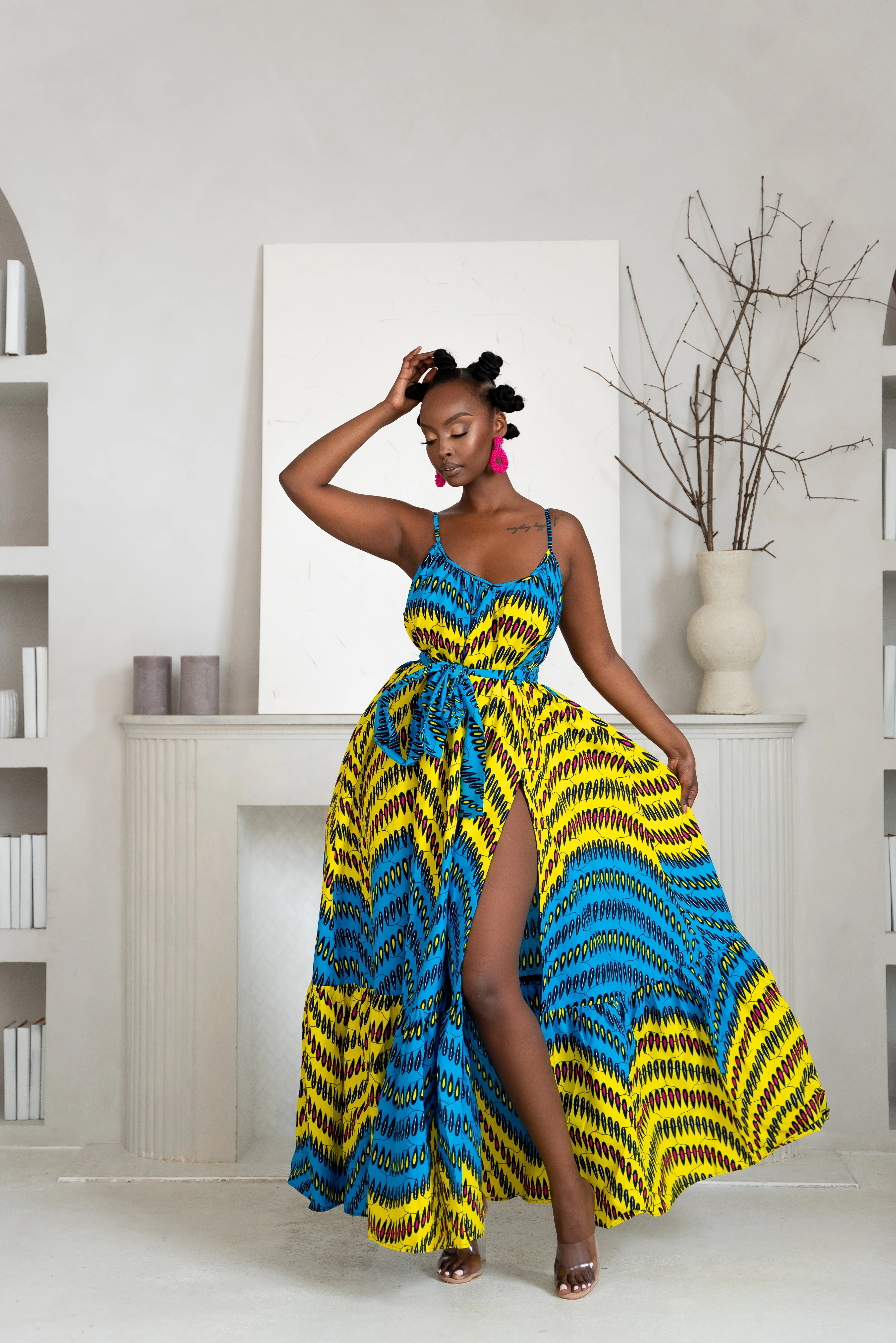 RIYIKE African print Summer Maxi dress