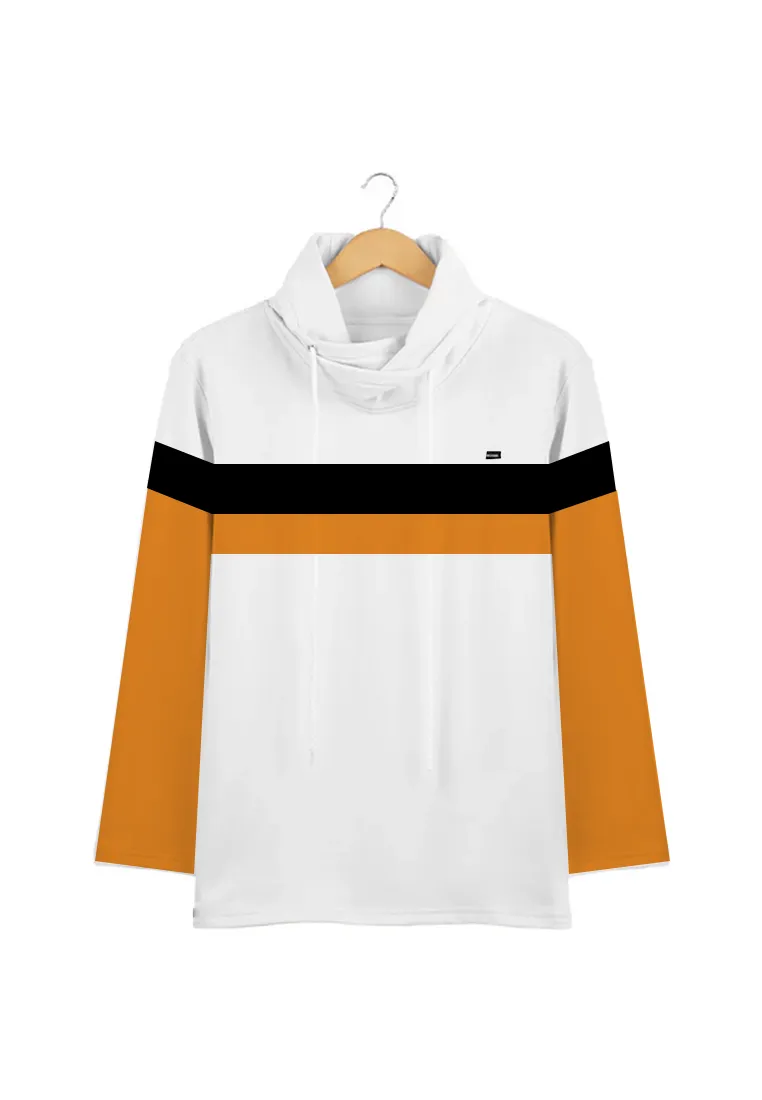 Ryusei Kaos Pria Lengan Panjang Nandito Kei CMB White
