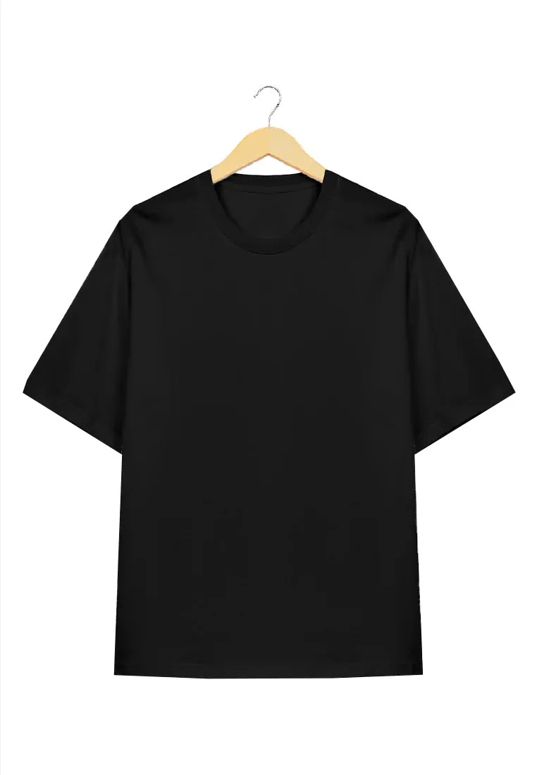 Ryusei Kaos Pria Oversize Boxy Shirakami Black