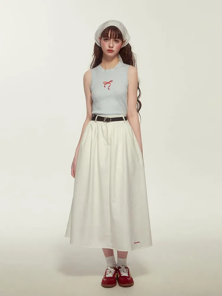 Short Slim Knitted Vest