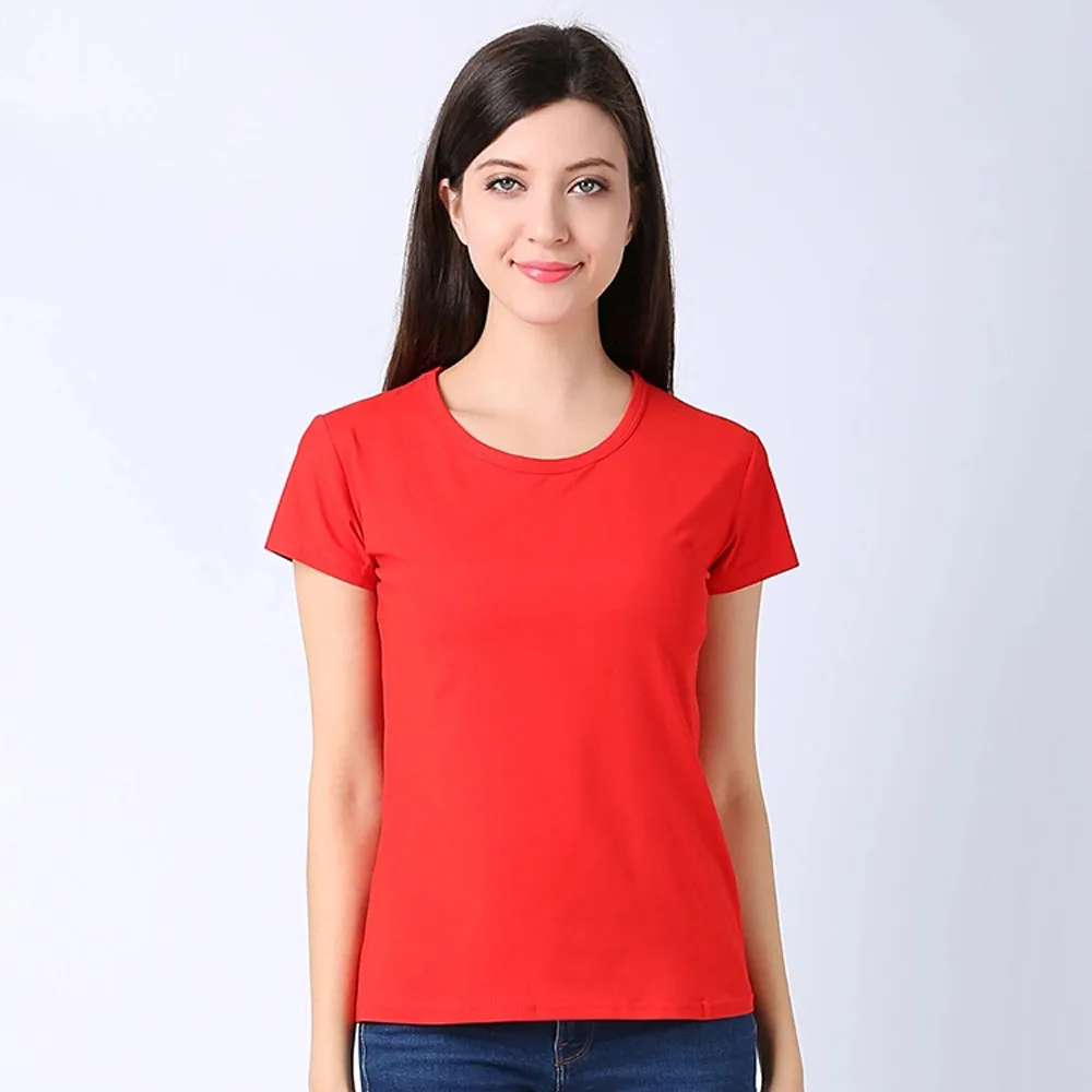 Sidiou Group 100% Cotton Plain Round Neck T-Shirt Cotton Printing T- Shirt
